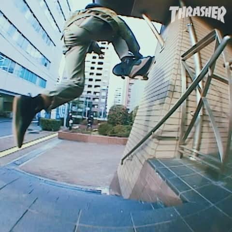 スラッシャーのインスタグラム：「🇯🇵 @japanese_super_rat blazing his own trail for @evisenskateco ✨ Part playing on all Thrasher channels 📡」