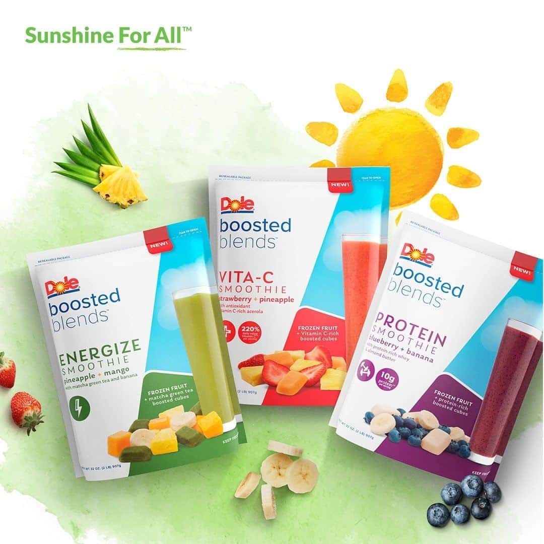 Dole Packaged Foods（ドール）のインスタグラム：「When all your ingredients come in one bag, saving time has never been easier. Just add your favorite liquid and blend!」
