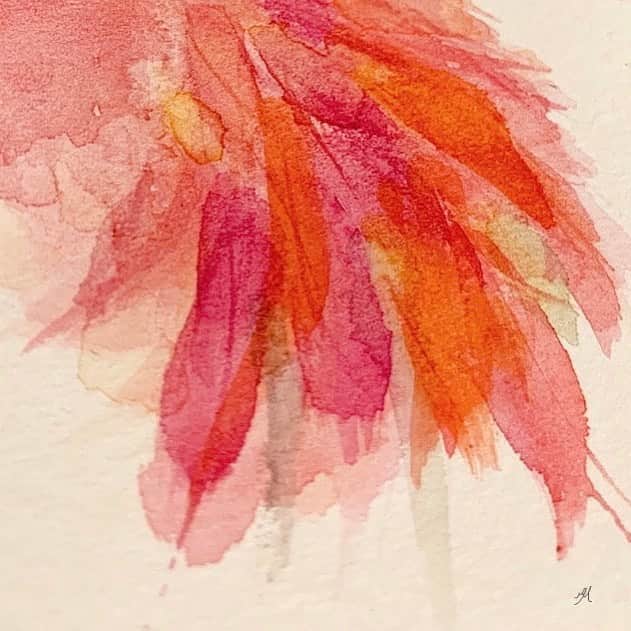 高杉さと美のインスタグラム：「#color  #illustration  #artwork  #水彩  #色 #羽」