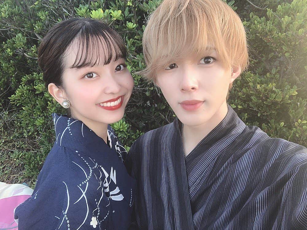 竹村夏音のインスタグラム：「みなさんこんにちわっ🧚🏼♡  全然ペアの写真とかを載せないからみなさん認知が低いと思います、、  私のペアは八木佑人((@mr5_obirin20 ))くんです🕊💯  佑人は初めましての時から波長が合って本当に一緒に居て楽しいんです！！そして物凄く努力家です😌だからいつも私は佑人から刺激をうけてます💥  ミスコンまで残り少ないけど一緒に頑張っていこうね✊🏻♡  もしよかったらペア推しをして頂けると嬉しいです！☺️  そして、本日の#のんポチ と#1日1佑人 よろしくお願いしますっ  #ミスコン#ミス桜美林コンテスト2020#ミス桜美林#桜美林ミスコン#サロモ#サロンモデル#お洒落さん#lfl#浴衣#인스타그램#좋아요#셀스타그램#撮影モデル#대학생」