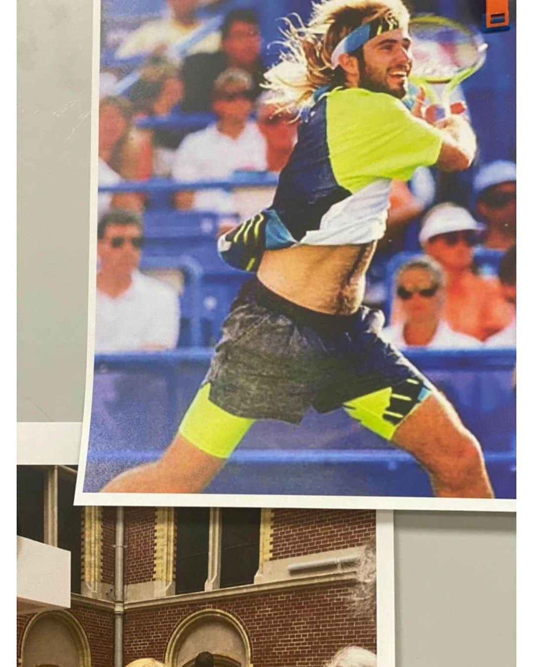 シアタープロダクツのインスタグラム：「テニスプレーヤーリバーシブルスウェット ￥9,900 Agassi,BORG,McEnroe  ------------------- Handling stores OMOTESANDO／OMOTESANDO ONLINE／ OFFICIAL ONLINE SHOP／ZOZOTOWN  #theatreproducts #シアタープロダクツ #omotesando #omotesandoonline  #onlineshop  #zozotown  #agassi #borg #mcenroe」