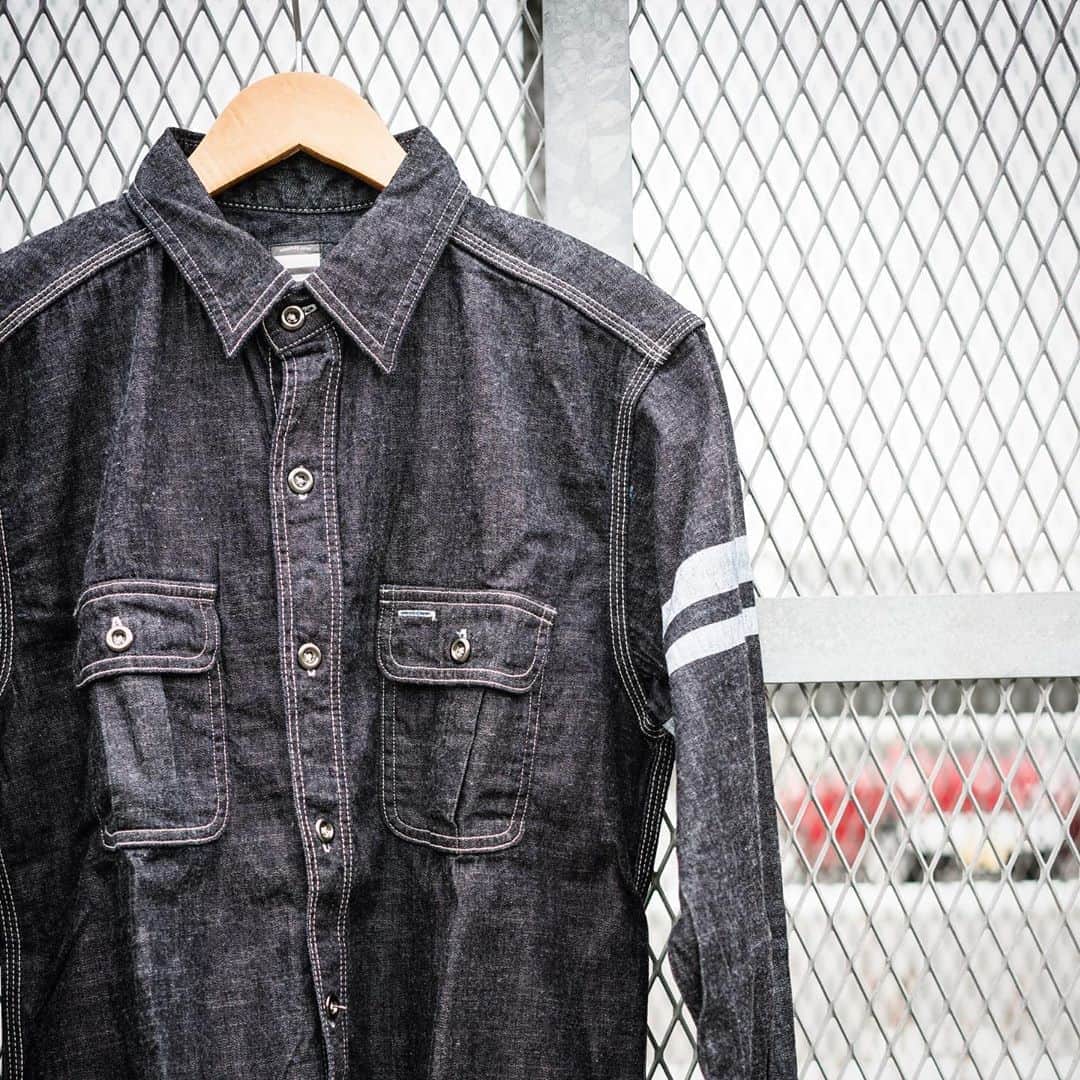 momotarojeansのインスタグラム：「SJ091D  ID Selvedge denim shirt」