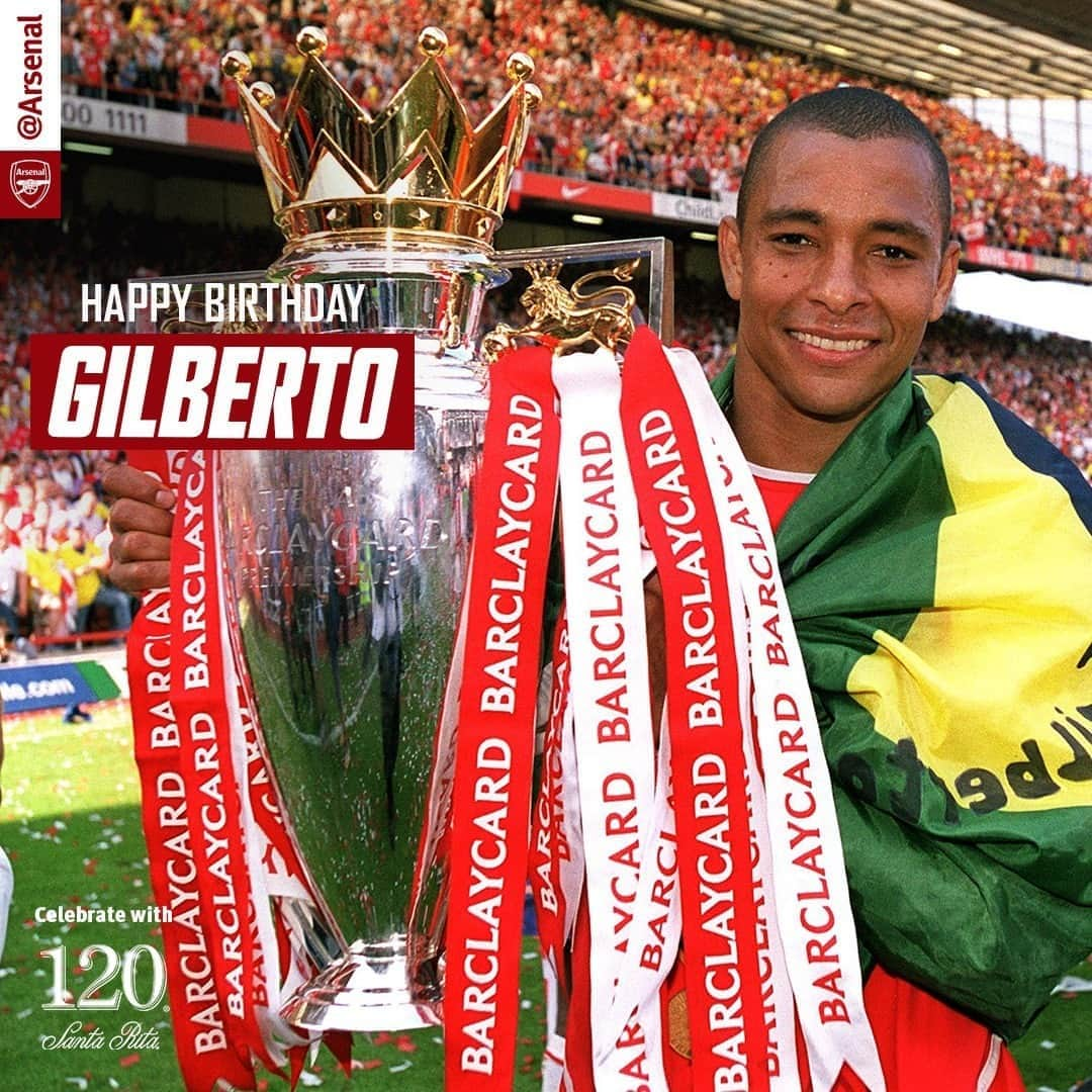 アーセナルFCさんのインスタグラム写真 - (アーセナルFCInstagram)「Happy birthday, Gilberto! 🎁🎂🎈⁠ ⁠ #Arsenal #Gilberto #Invincible #Brazil⁠」10月7日 18時20分 - arsenal