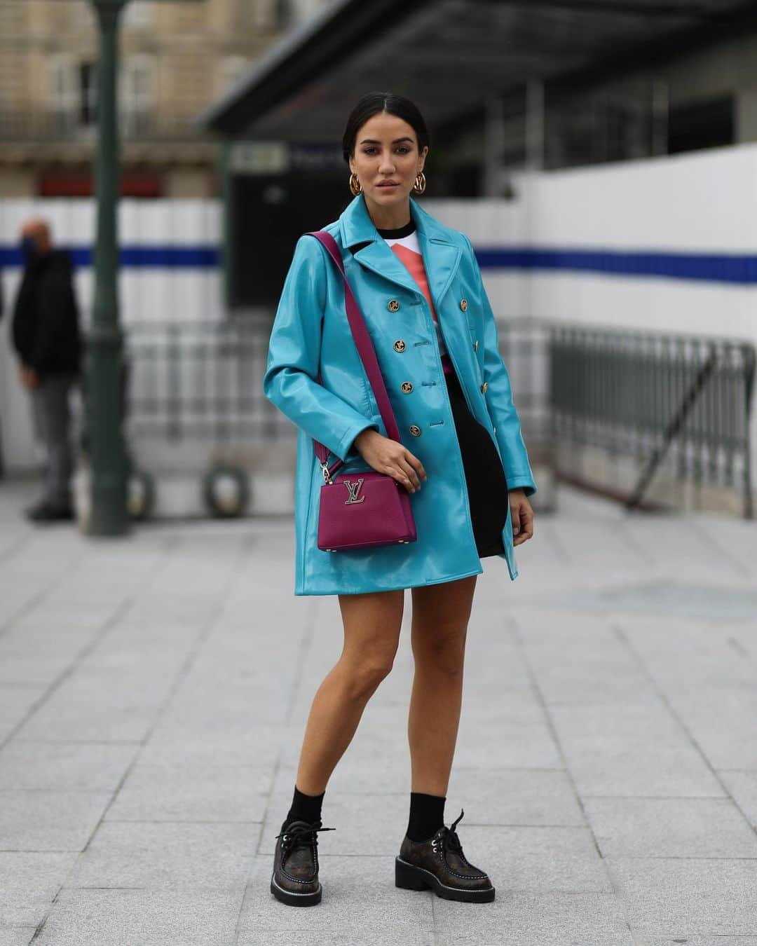 Tamara Kalinicさんのインスタグラム写真 - (Tamara KalinicInstagram)「Since I moved to Paris I have been loving more muted colours, but this @louisvuitton colour block situation had to happen. Loved the show yesterday✨ First two pics @jeremy.moeller」10月7日 18時39分 - tamara