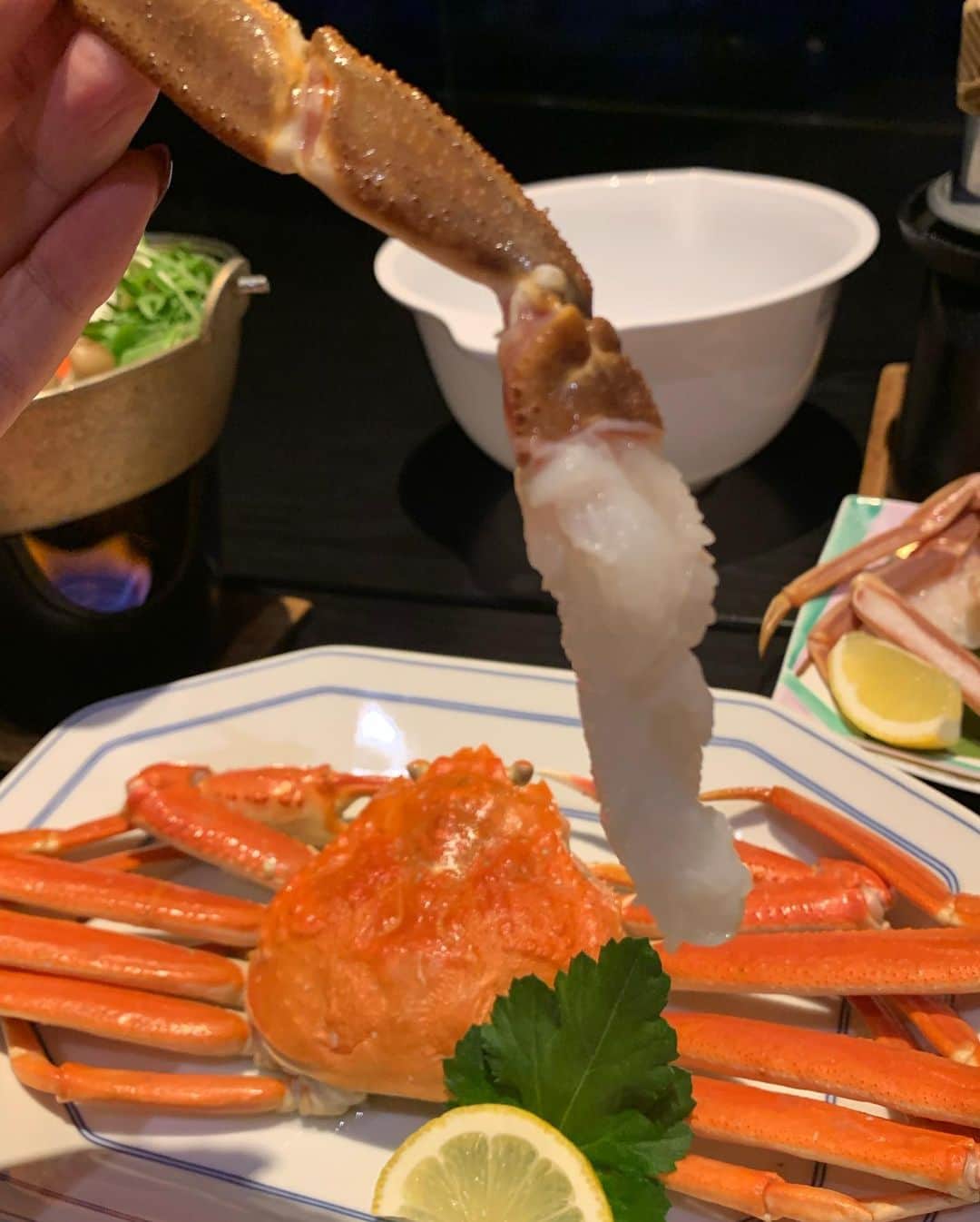 YAYOさんのインスタグラム写真 - (YAYOInstagram)「*:..｡♡*ﾟ¨ﾟﾟ･*:..｡♡*ﾟ¨ﾟﾟ･*:..｡♡*ﾟ¨ﾟ･*:..｡♡*ﾟ¨ﾟﾟ･*:..｡♡*ﾟ¨ﾟﾟ･ ・ ・ そうだ♡ 蟹食べに行こう🦀 から始まって 三日三晩🦀食べて飲んだくれました♡ ・ 素晴らしいお料理で幸せでした♡ ・ ・ #蟹三昧コース 🦀 #飲んだくれた3日間 #gotoトラベルお得が過ぎるでしょ #もれなく体重増加中♡ #優しい石川県の人々 #感謝です🙏  #石川県山中温泉♨️  #鶴仙渓」10月7日 21時21分 - yayobelly