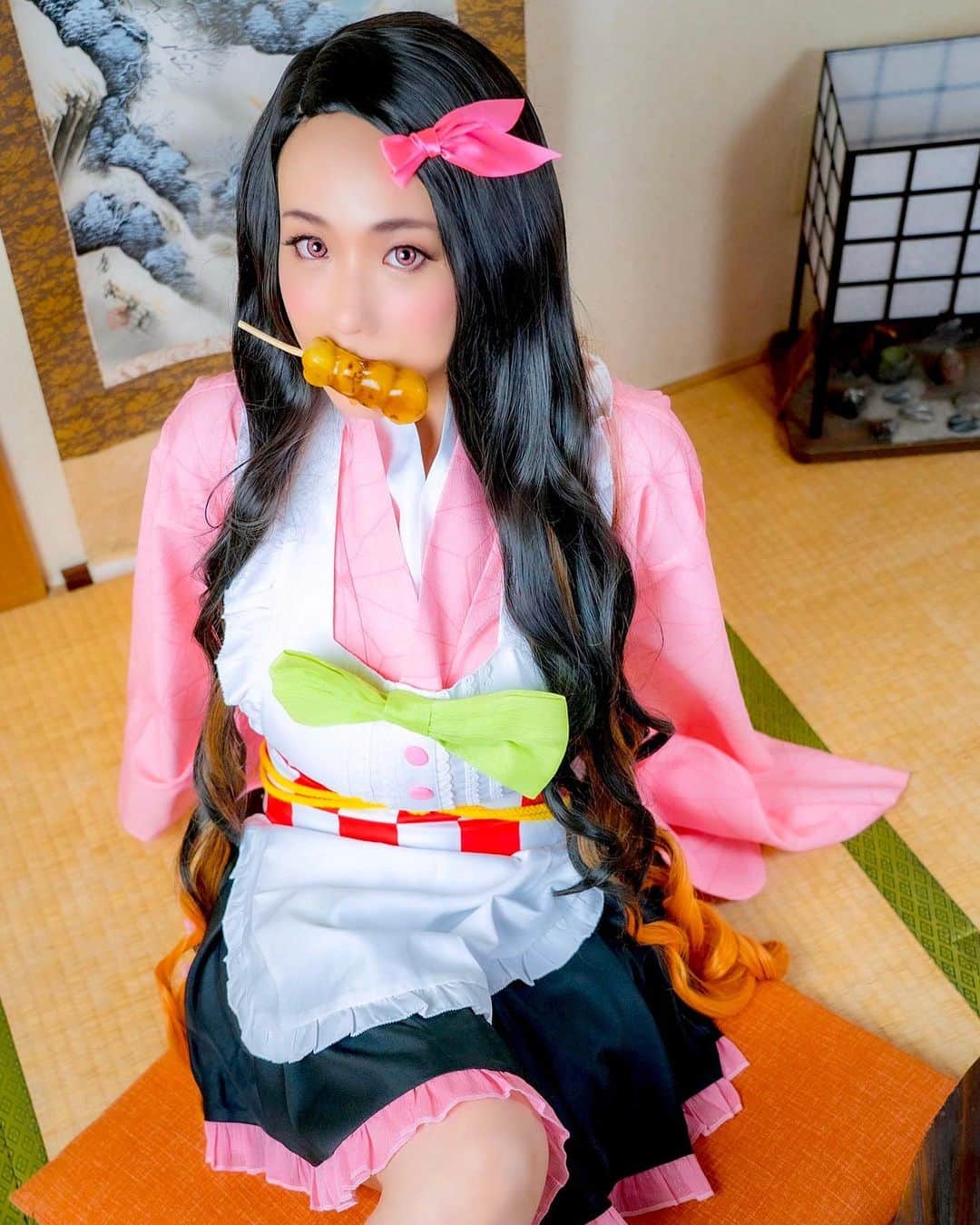 澁谷果歩さんのインスタグラム写真 - (澁谷果歩Instagram)「Dango is one of my favorite Japanese sweet!  もぐもぐ🍡」10月7日 22時04分 - shibukaho