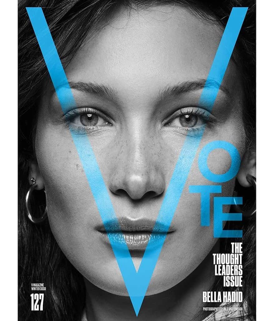 IMG Modelsさんのインスタグラム写真 - (IMG ModelsInstagram)「V is for #VOTE. 📨 #BellaHadid (@bellahadid) covers @vmagazine. #📷 @inezandvinoodh #⭐️ #IMGstars」10月7日 22時05分 - imgmodels