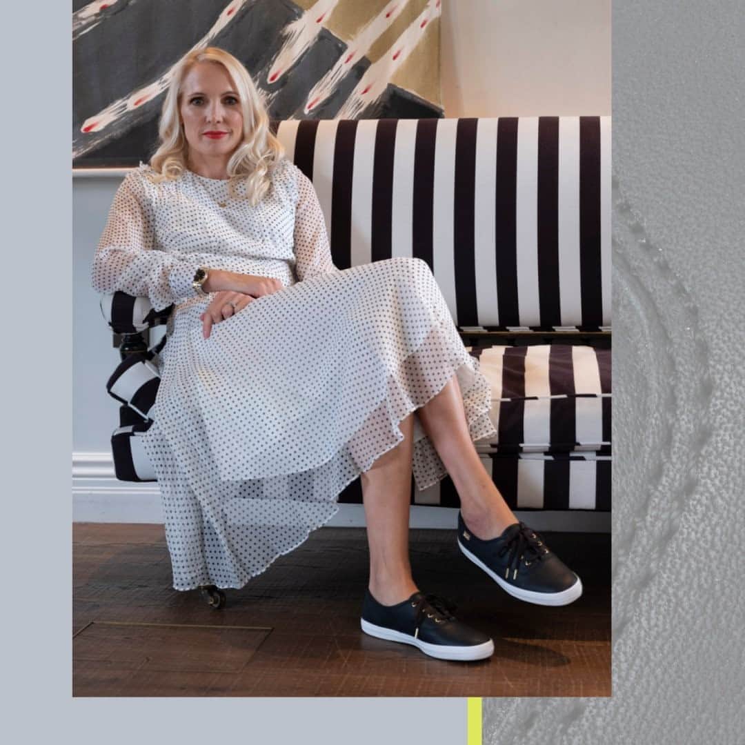 Kedsのインスタグラム：「"Our story is really around a serendipitous moment. Debbie and I met at a party, we were introduced by mutual friends, and then our lives changed in that moment."  Anna celebrates the power of sisterhood in London in the Champion Luxe sneaker in black.」
