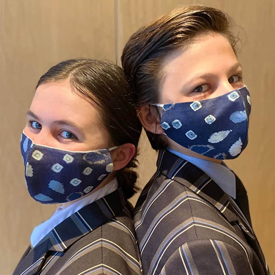 ミーガンパークのインスタグラム：「SCHOOL'S BACK // As our Victorian kids venture back into the classroom next week, we have them covered. Our TEEN MASKS  have been given the vote of confidence – the perfect fit, breathable, sustainable, and just the right amount of tie-dye. Find them online now x」