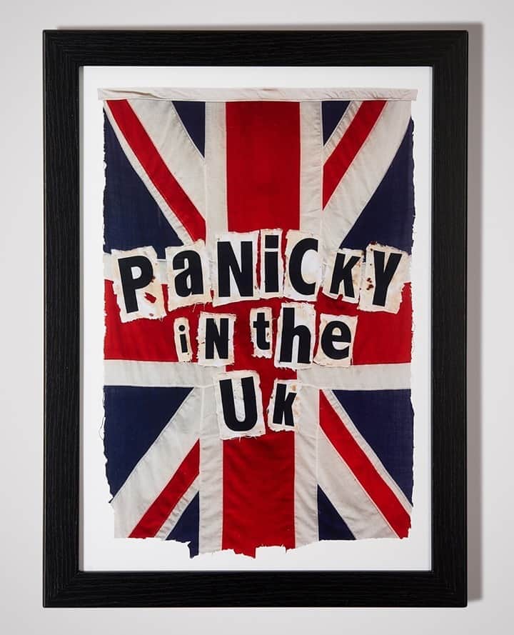 アンダーグラウンドのインスタグラム：「“Panic in the Streets of London, Panic in the streets of Birmingham. I wonder to myself, could life ever be sane again!! ⁠ Prophetic words!!⁠ ⁠ We have been looking to showcase more art and creativity that cuts through on our subcultural DNA . As a great place to start, we mixed it up with the king of subversion - Dr.d d aka Subvertiser with his Panicky version of Anarchy. ⁠ ⁠ Known for his subverting, quick witted, clever and morally laden artworks, that are usually sneaked into the public realm and unexpected spaces he catches the “spirit “ of the times with this riff on a punk classic.⁠ ⁠ This sign of the times A3 print is now available form our online store. Each one signed panickingly by the artist.⁠」