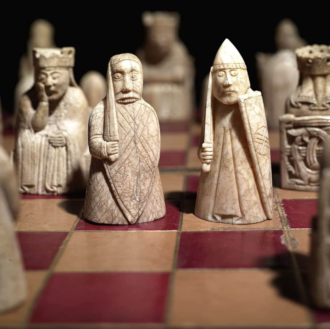 大英博物館さんのインスタグラム写真 - (大英博物館Instagram)「Check out these charismatic chess pieces ♟  These are the Lewis Chessmen – skilfully carved chess pieces made in Scandinavia in the late 12th century, and found on the Isle of Lewis in Scotland in around 1831. It’s thought they belonged to a merchant travelling from Norway to Ireland, and various stories have evolved to explain why they may have been concealed there.   Museum Trustee Sir Paul Ruddock has a personal connection to these charming objects. He received a replica set from the Museum for his 8th birthday, which he learned to play the game on, and he still has the entire set! Sir Paul says ‘without a doubt, this is what started me on a life-long love of medieval works of art which continues to this day’.   Find more moments of inspiration from staff, Trustees and partners in our blog – link in bio.   And if you want to start someone else’s journey through history, or just grab yourself a unique chess set, you can buy your own set inspired by the Lewis Chessmen in our online shop. Head to britishmuseumshoponline.org ♟  🔎 The Lewis Chessmen. Carved walrus ivory and whales’ teeth, found on the Isle of Lewis, Scotland, 1150–1175.   #LewisChessmen #BritishMuseum #chess #BoardGames」10月8日 2時00分 - britishmuseum