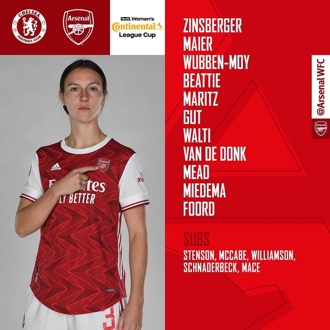 Arsenal Ladiesさんのインスタグラム写真 - (Arsenal LadiesInstagram)「🚨 TONIGHT’S TEAM NEWS 🚨 #ContiCup 🏆」10月8日 2時01分 - arsenalwfc