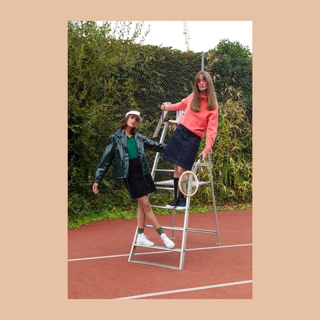 ベンシモンのインスタグラム：「Mood du mercredi: plein d'énergie ! 🎾 ​#bensimon #mode #fashion #trends #tennis #sportchic #lifestyle」