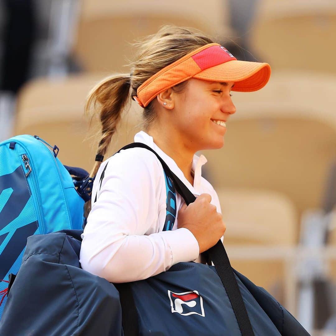 ソフィア・ケニンのインスタグラム：「Semis @rolandgarros #RG2020 🥰☺️」
