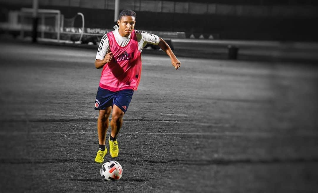 サッカー コロンビア代表チームのインスタグラム：「📸🎯⚽️  @luisfmuriel9   #VamosColombia 🇨🇴」