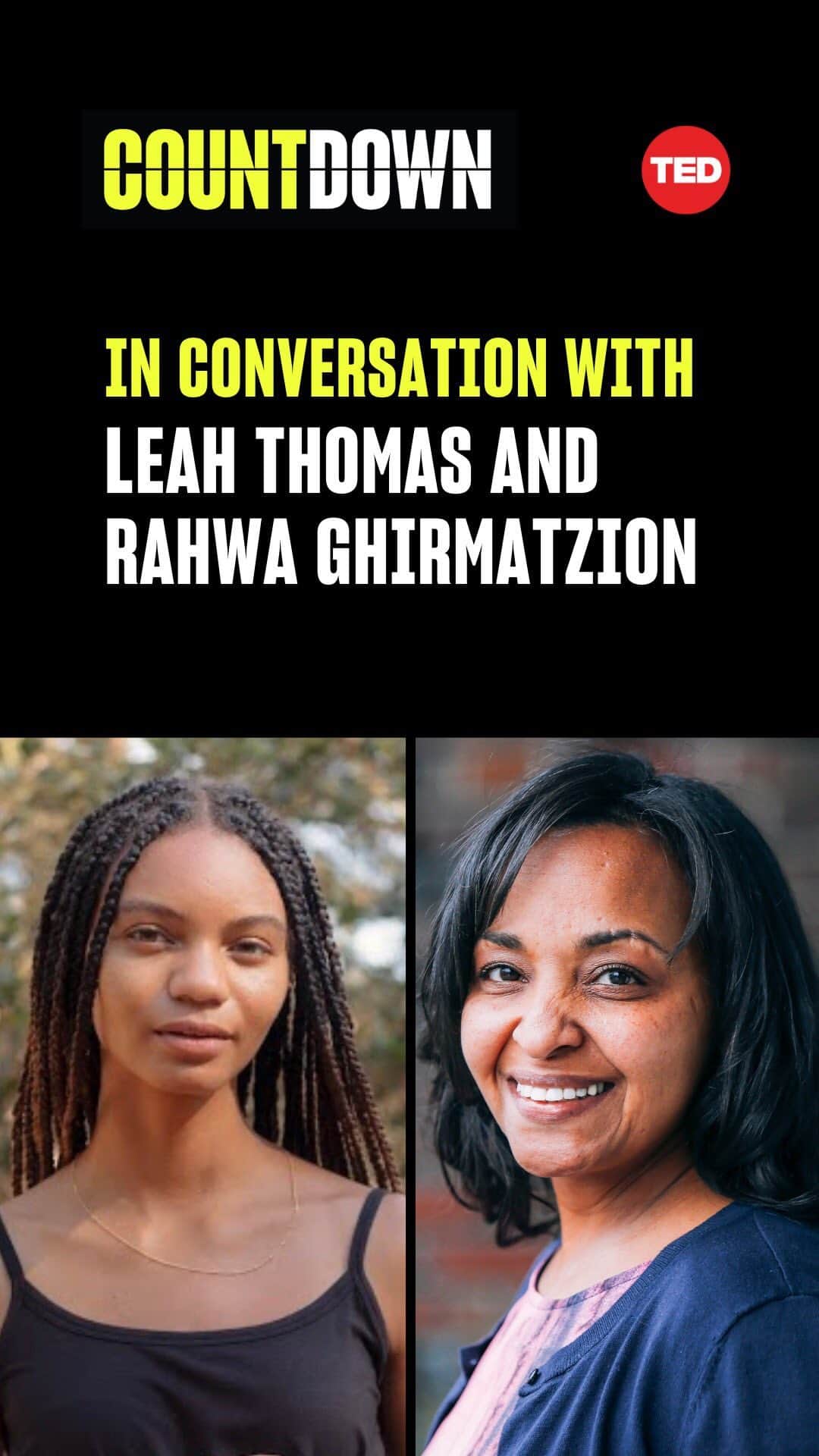 TED Talksのインスタグラム：「#JointheCountdown on 10.10 to hear more conversations like this! Click here to set a reminder: https://tedtalks.social/livewithleah @greengirlleah x @pushbuffalo」