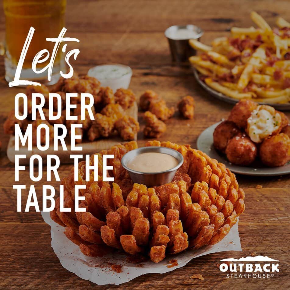 Outback Steakhouseさんのインスタグラム写真 - (Outback SteakhouseInstagram)「Our new, lower-priced menu is here with all the Aussie-tizers you love and a few new ones you’ll be sure to love, too.」10月8日 3時03分 - outback