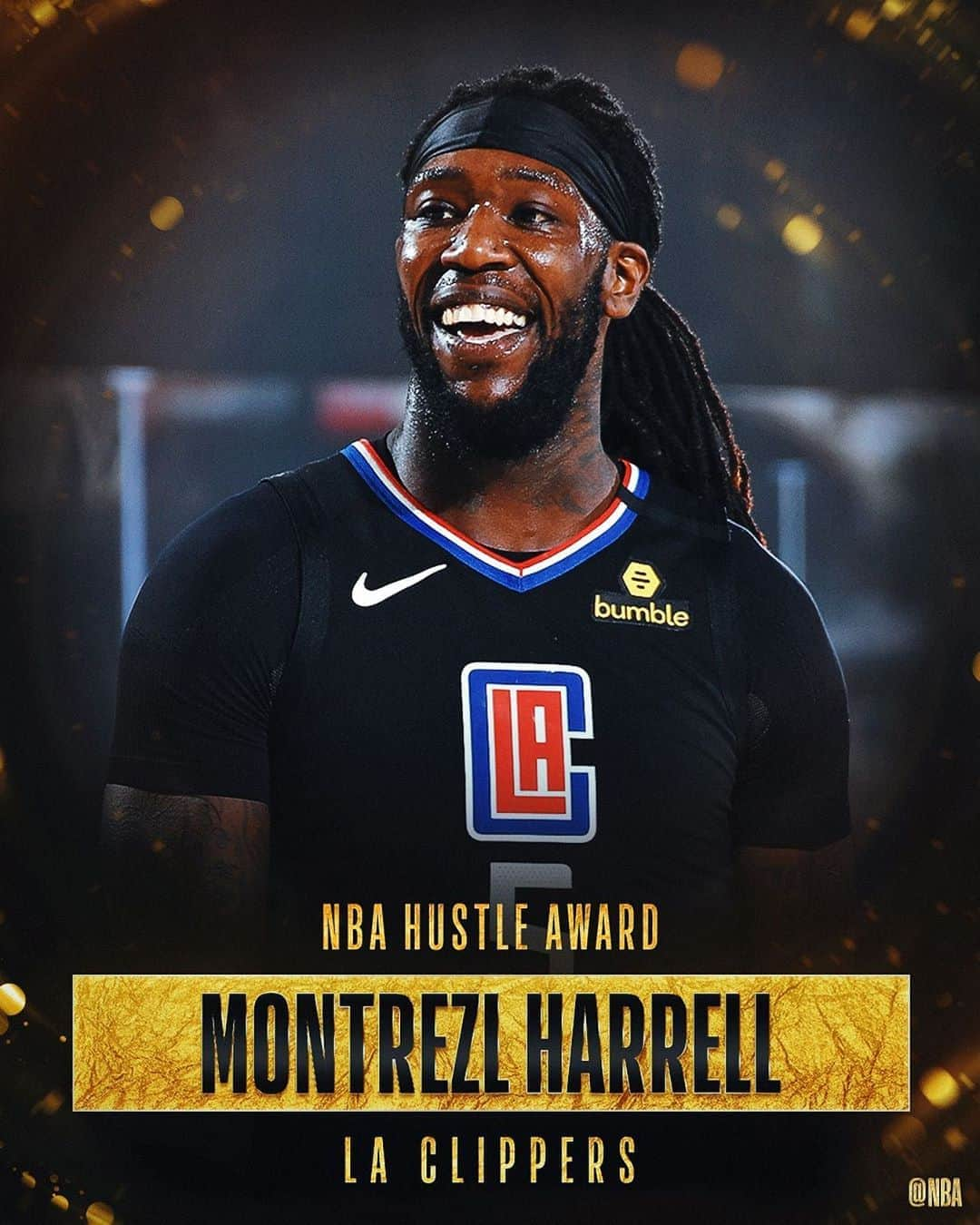 NBAさんのインスタグラム写真 - (NBAInstagram)「@laclippers forward-center @trezz24 has won the 2019-20 NBA Hustle Award, which honors the player that makes the energy and effort plays to help his team win throughout the season. #NBAAwards」10月8日 3時08分 - nba