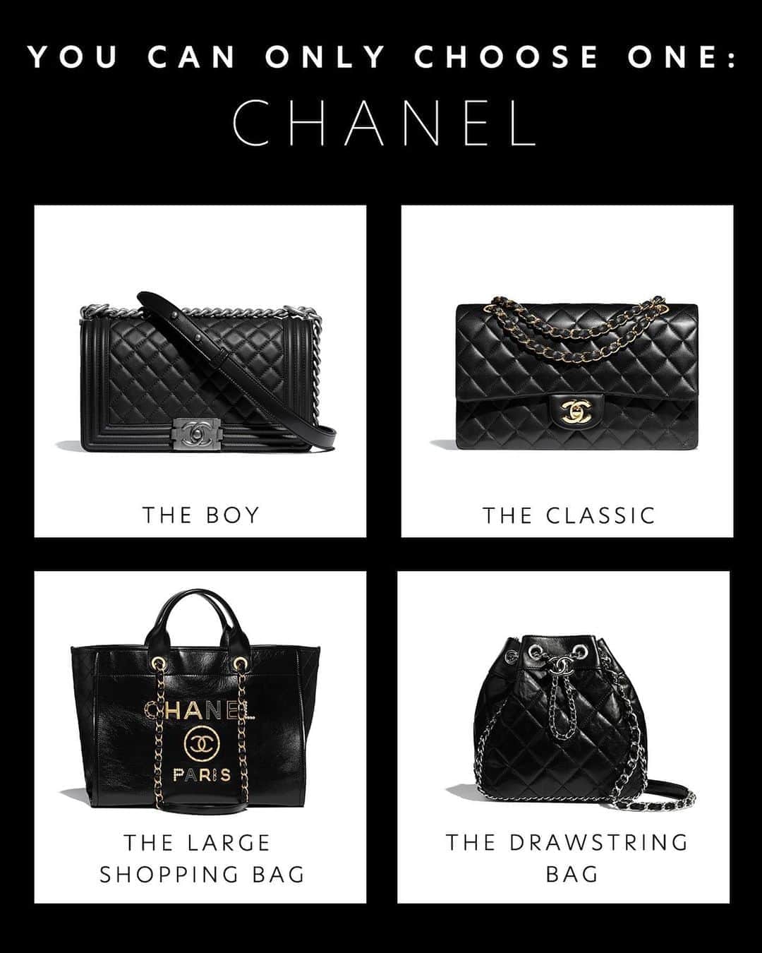 GILTのインスタグラム：「It was only a matter of time… Which #Chanel would you choose?」
