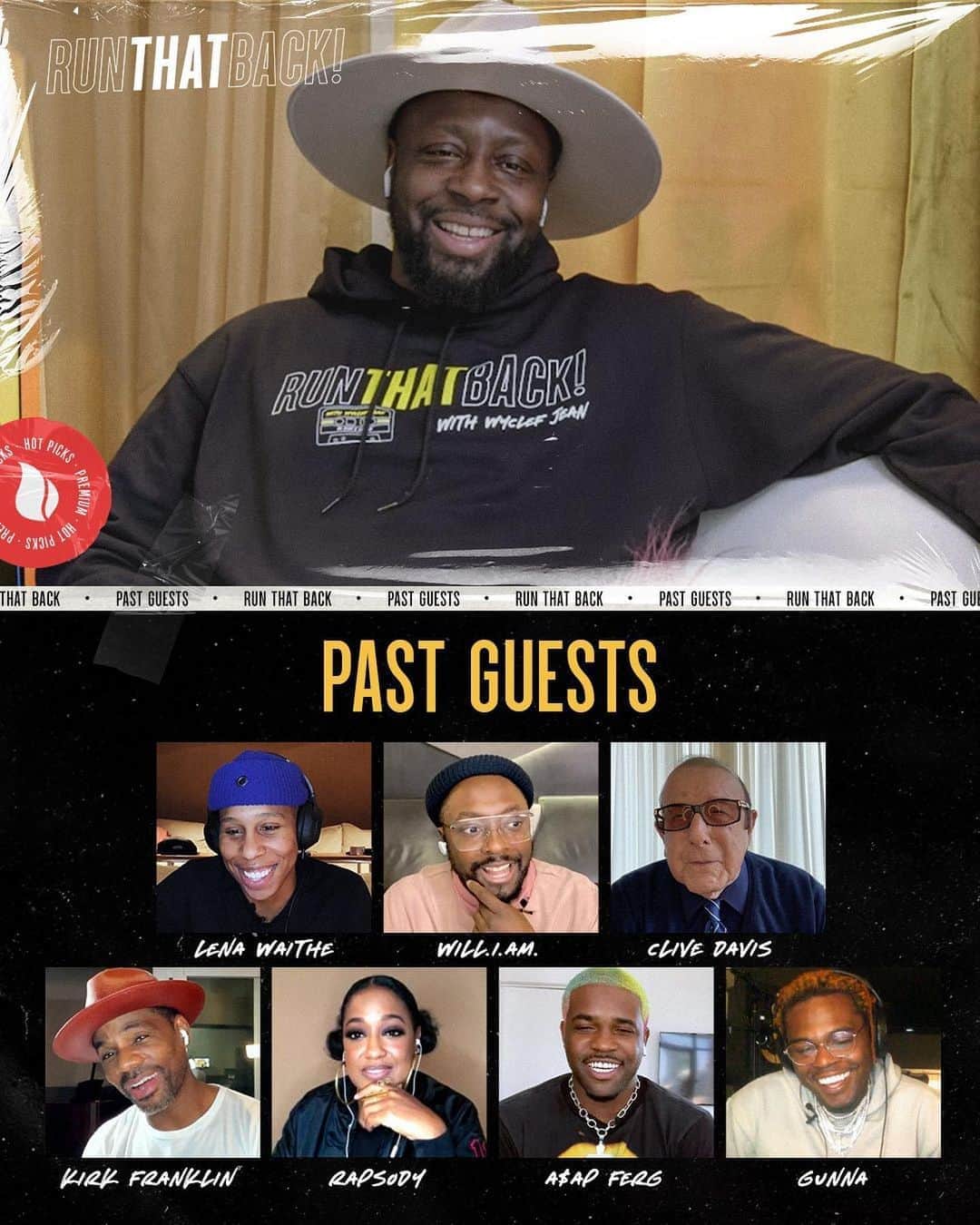 ワイクリフ・ジョンのインスタグラム：「Reflecting on the past with my eyes on the future. So thankful for all of the amazing conversations I’ve had so far on #RunThatBack and I’m so excited for all of those that are still coming. Thank you to all of the fantastic guests I’ve had so far and those of you who are tuning in week after week. Swipe to get a teaser of this week’s vibrant guest @cuppymusic」