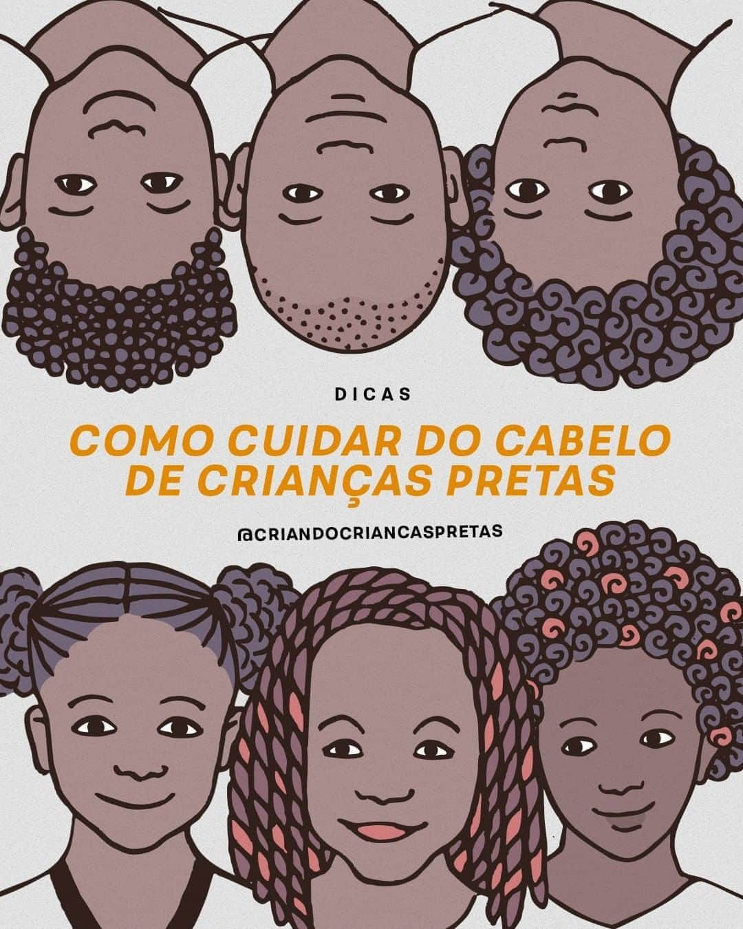 Bruno Gagliassoさんのインスタグラム写真 - (Bruno GagliassoInstagram)「(@CriandoCriancasPretas  @deh_bastos)  ✅NUNCA PENTEAR O CABELO SECO!!! DÓI DEMAIS! ✅Hidrate. O cabelo crespo é fino e quebradiço, precisa ser hidratado para crescer com força e definição; ✅Creme. MUITO creme para desembaraçar. Pentear molhado, na hora do banho, com creme e SEMPRE das pontas para raiz, não tente puxar da raiz; ✅Óleo não hidrata, mas nutre; ✅Lave pela manhã (para dar tempo de secar naturalmente) e NUNCA deixe o cabelo dormir úmido; ✅Pesquise sobre: Umectação / Fitagem / Dedoliss / LowPoo; ✅Não lave todo dia. A oleosidade da raiz demora a chegar nas pontas do cabelo, por isso não é preciso lavar todos os dias; ✅Atenção ao efeito encolhimento. Seco ele terá um comprimento diferente de molhado; ✅Faça trancinhas (NÃO aperte na raiz), elas duram dias e ajudam na dinâmica do dia a dia; ✅Evite elásticos que prendam forte, o couro cabeludo é muito sensível; ✅Use toucas de cetim para dormir; ✅Um corte bem feito salva, viu? Um corte bonito (escolhido pela criança) é muito melhor do que um cabelo enorme e preso; ✅Procure um dermatologista em caso de falhas e queda; ✅Descubra o GARFO e seus significados 🖤  ➡️Dica Extra: É MUITO importante saber qual é o tipo de cabelo da sua criança. CRESPO NÃO NECESSARIAMENTE É CACHEADO! A busca pela definição dos cachos pode ajudar mto na frustração com os cabelos, nem todo cabelo crespo vai ter cachos soltos. ACEITAR é um passo imenso para tratar o cabelo como ele é, da forma correta!   Cabelo é algo IMPORTANTÍSSIMO para a identidade negra, desde os primeiros episódios de #racismo na infância até o empoderamento na adolescência e parte da nossa identidade já adulta. 90% dos casos que chegam aos salões de cabeleireiro para alisar são pq os pais não sabem cuidar e precisam de ajuda.   Ressignifique a hora de cuidar dos cabelos como uma coisa BOA, um momento divertido. "Cabelo é como planta! Cuide e vai florescer" 🌱  Mas @deh_bastos e os cuidados pra pele? Lá no @CriandoCriancasPretas tem um post só sobre pele, bora lá ver?!   Texto baseado nas minhas vivências e óh esse post é construtivo, conta a sua dica aqui tbem, bora compartilhar!   MARQUE AQUI QUEM PRECISA DESSA MÃOZINHA 🖤 ... Arte do meu parceiro @_maxlincoln」10月8日 6時00分 - brunogagliasso