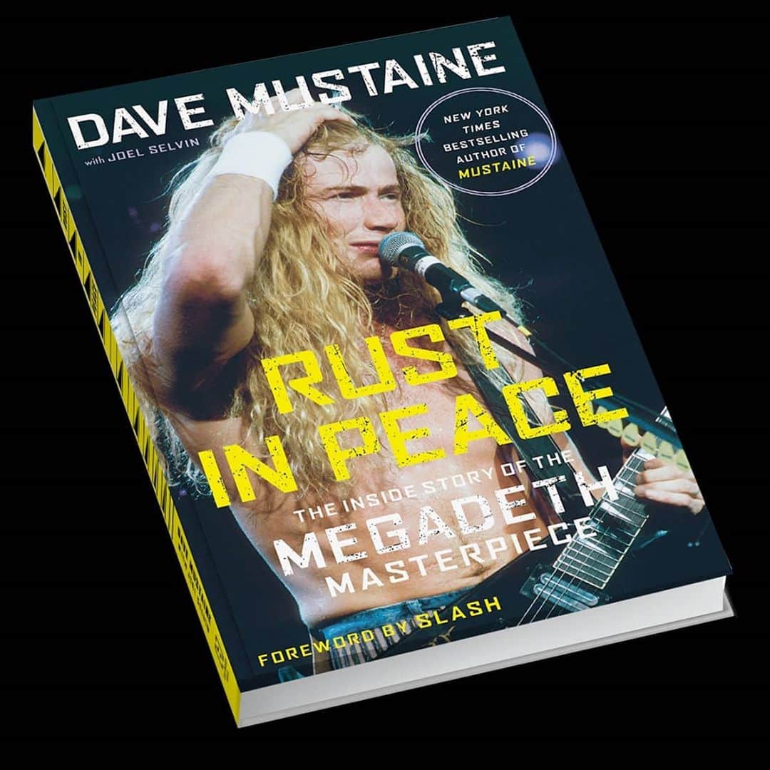Megadethのインスタグラム：「Dave Mustaine’s new autobiography Rust in Peace: The Inside Story of the Megadeth Masterpiece is now a National Bestseller on the prestigious Publishers Weekly list (PW Issue of Sept 21, 2020), which tracks book sales in the United States. Dave’s book, bundles, and signed copies are available through megadeth.com」