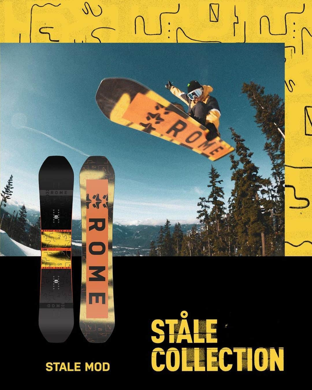 ステール・サンドベックさんのインスタグラム写真 - (ステール・サンドベックInstagram)「@romesnowboards just launched their new website🙌🏼 And with that im super excited to announce the «Stale Collection» with multiple boards in multiple sizes👊🏽👊🏽 Been really cool to be a part of creating some brand new boards for this season⚒ Really happy on how these turned out! Hope you like em too🙏🏼 #NeverGrowUp (Reklame)」10月8日 6時15分 - stalesandbech