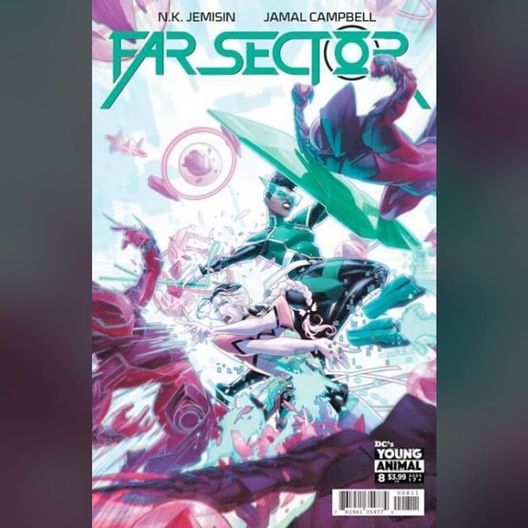 ジェラルド・ウェイのインスタグラム：「Far Sector Issue 8 is online and in shops now! Without spoiling anything, this issue comes out swinging with one heck of an opening sequence. Link in bio.  #farsector #dccomics #dcyounganimal」