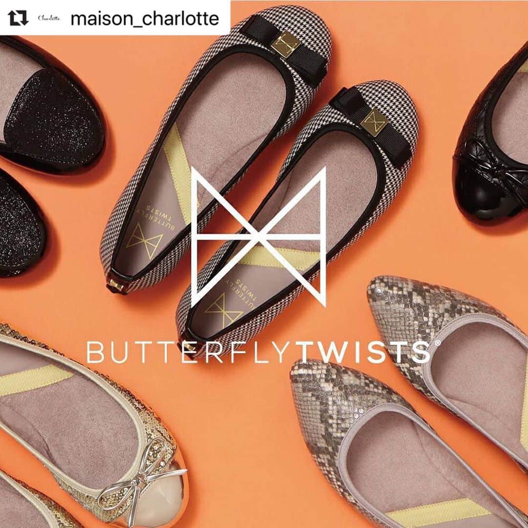 バタフライツイストのインスタグラム：「BUTTERFLY TWISTS のPOP UP、10月12日までCharlotte さんで開催中です！ぜひのぞいてみてください💕  #butterflytwists #バタフライツイスト #ポケッタブルシューズ #フラットシューズ #🥿」