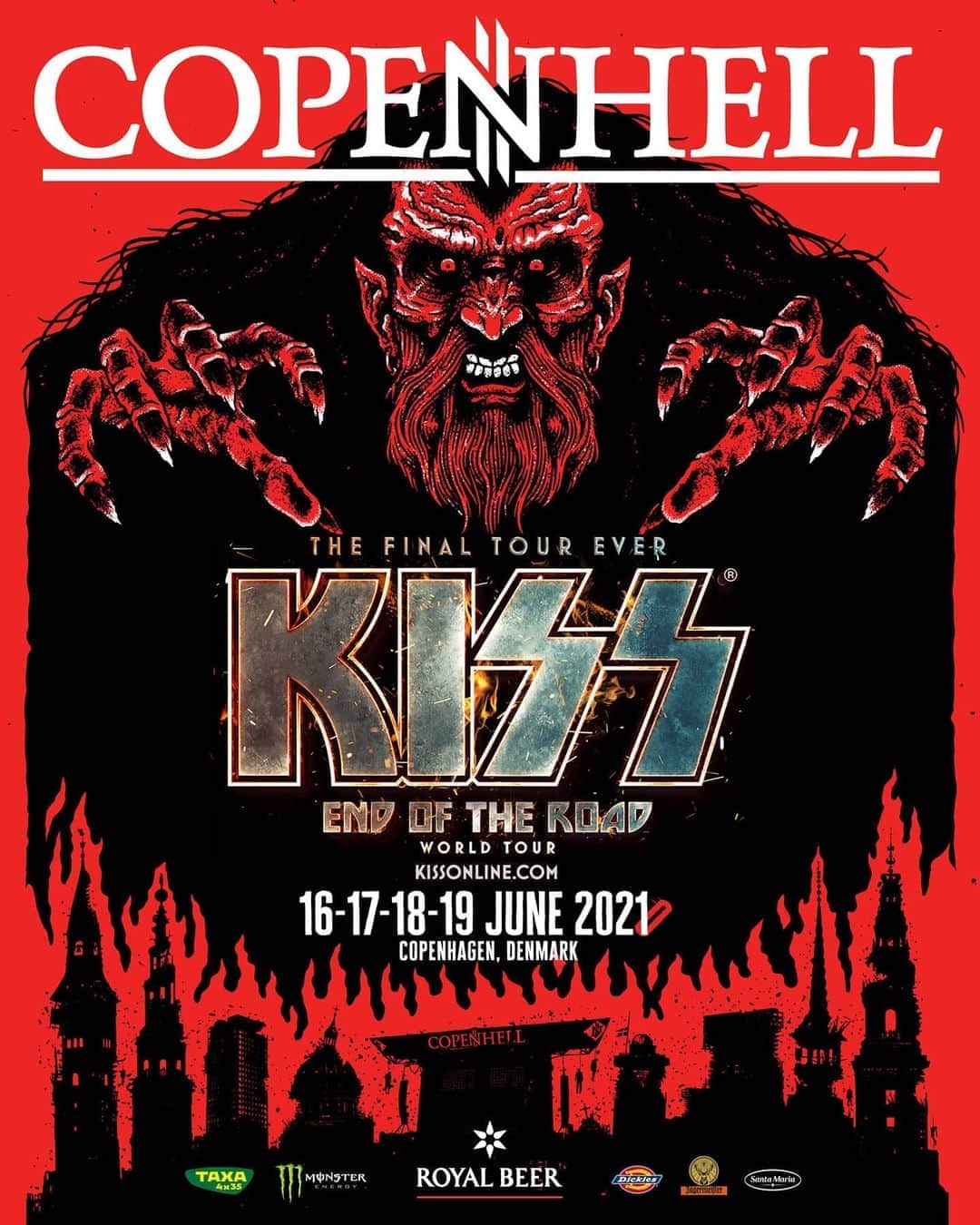 KISSさんのインスタグラム写真 - (KISSInstagram)「Just Announced! #KISS will rock the massive @copenhell Festival in #Copenhagen, #Denmark next June! https://t.co/Bk53w5lBxc」10月8日 18時09分 - kissonline