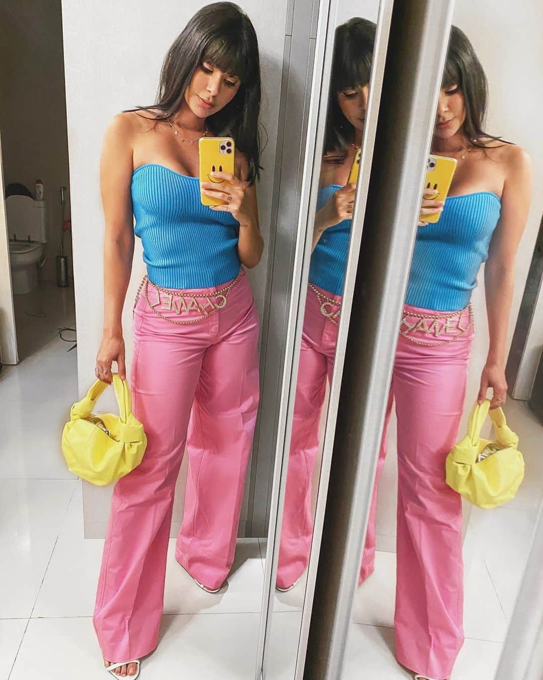 Gabriela Salesのインスタグラム：「Ela faz o arco-íris delah」