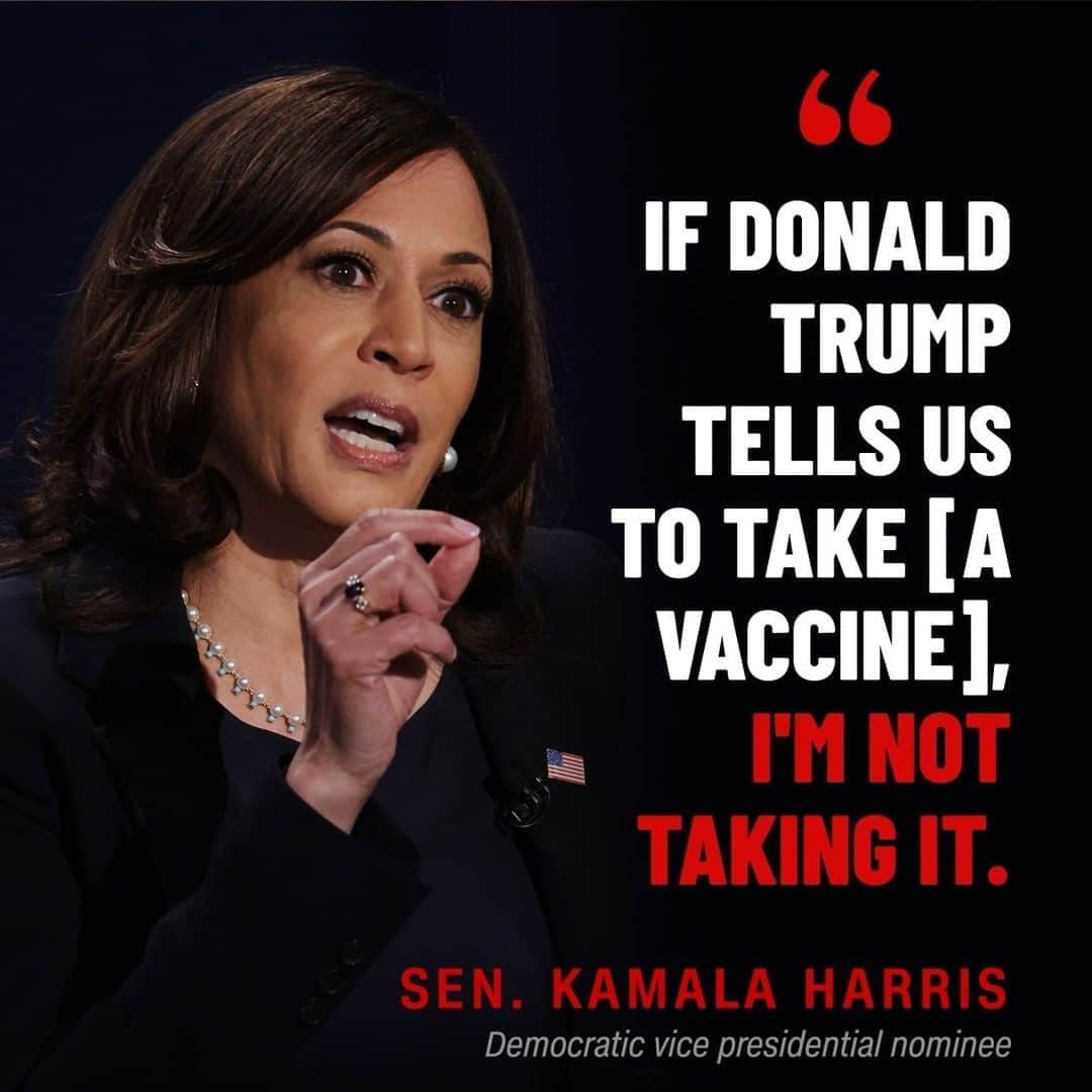 CNNさんのインスタグラム写真 - (CNNInstagram)「Kamala Harris said during the #VPdebate that if there is a coronavirus vaccine available during Trump’s administration that is not embraced by scientific advisers but pushed by the President, she will not take it. “If Dr. Fauci, if the doctors tell us that we should take it, I’ll be the first in line to take it. Absolutely,” Harris said. (📸: Alex Wong/Getty Images)」10月8日 11時02分 - cnn