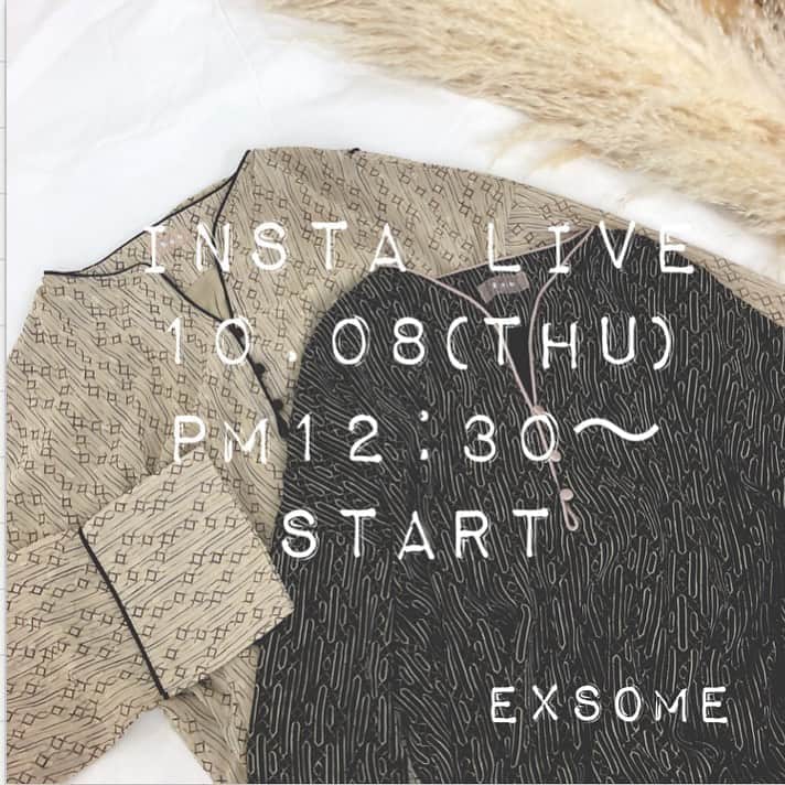 aki【EXSOME】さんのインスタグラム写真 - (aki【EXSOME】Instagram)「・ 10月8日（thu）・ INSTA LIVE at 12:30 〜  @exsome_official  Check it out!! ・ new account  @exsome.fam  follow me!! ・ 公式LINE @efc0920h（アットマークから） ・  公式Twitter exsome_official ・ ・ 公式facebook exsome_official ・ ・ #exsome #エクソーム #exsome_official  #instalive  #shopping #fashion #webstore #selectshop #ファッション #ネットショップ #セレクトショップ #ファッション #ootd #outfit  #インスタライブ　#webstore #オンライン#ネットショップ　#10月#october#autumn #fff#likeforlikes」10月8日 11時11分 - exsome_official