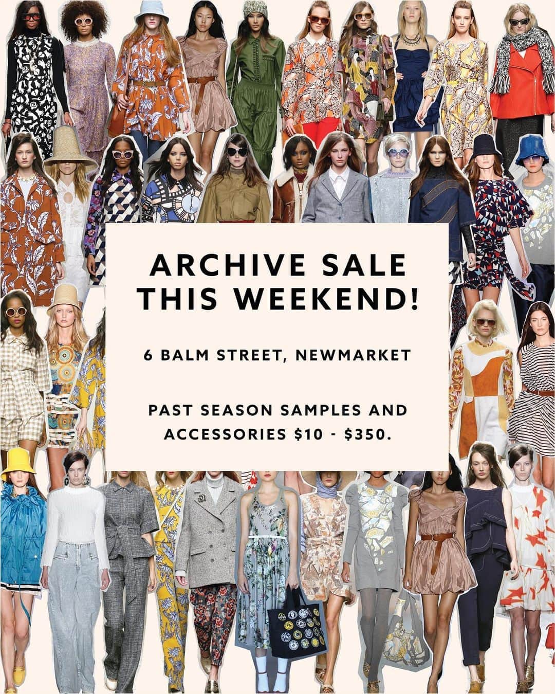 カレンウォーカーのインスタグラム：「Starts tomorrow (Friday) 10am at Playpark by KW Newmarket! ⁣Our first sample sale in 8 years this is a rare chance to raid our archive for past season samples, accessories and one-off show pieces.⁣⠀ Friday 9th: 10am - 6pm⁣⠀ Saturday 10th: 10am - 6pm⁣⠀ Sunday 11th: 11am - 5pm⁣⠀」