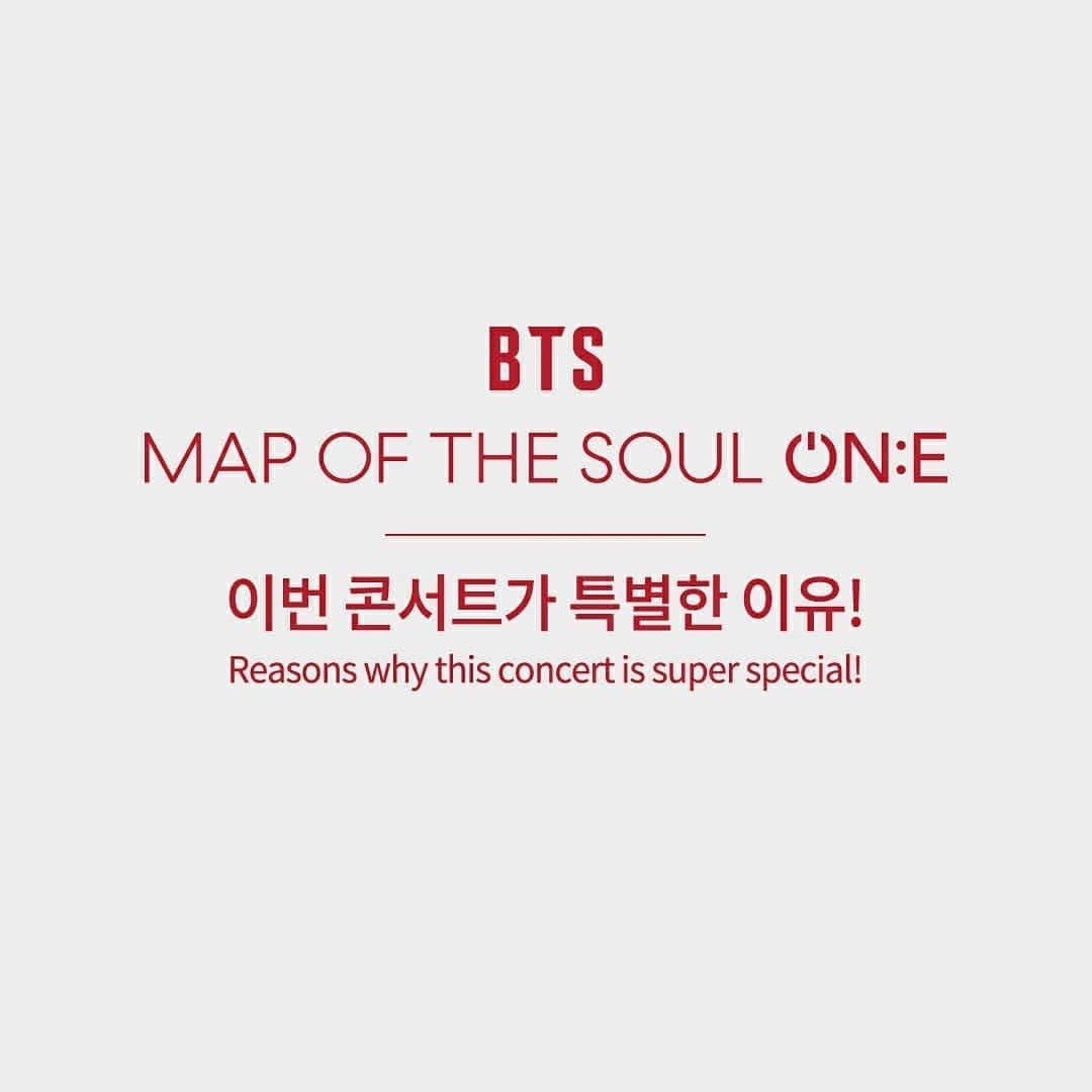 BTSさんのインスタグラム写真 - (BTSInstagram)「⠀ [MAP OF THE SOUL ON:E] 이번 콘서트가 아주 특별한 이유 Reasons why this concert is super special! ⠀ #BTS #방탄소년단 #MAP_ONE #MapOfTheSoulOne #BTS콘서트 #BTSconcert」10月8日 13時31分 - bts.bighitofficial