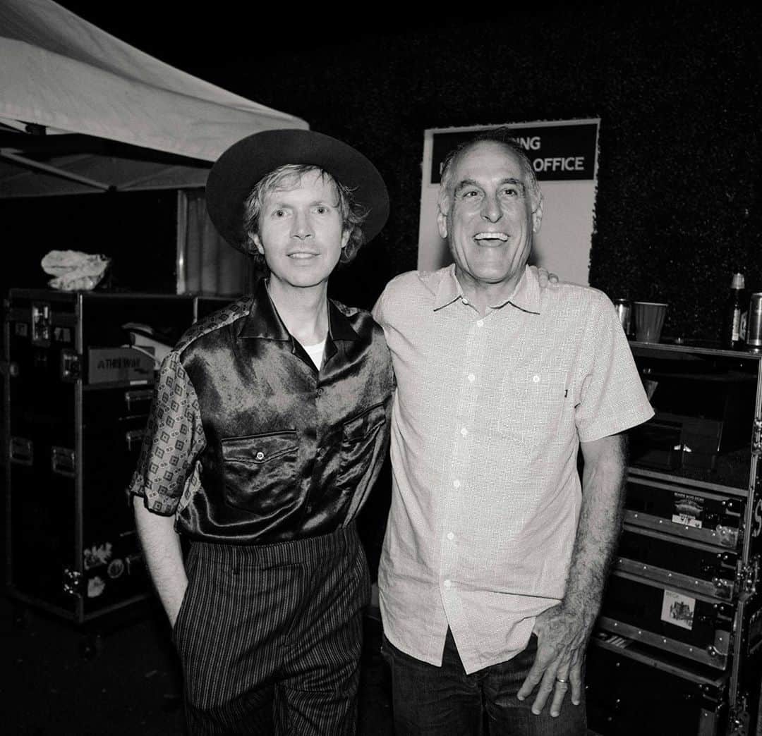 Beckのインスタグラム：「Happy 60th to my manager of many years, the legendary John Silva, who’s room sized laugh and huge spirit has lifted the sails of many musicians, myself included. Eternally grateful and lucky to have had your guidance for so long. Sending much love and thanks on this auspicious milestone birthday of a life rich wiyh music and friends and hard work. We love you John! Salut!」