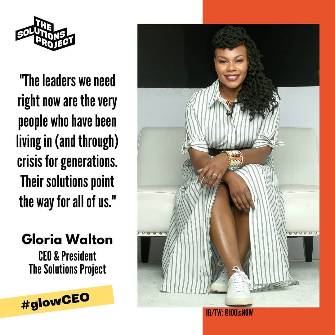 キャメロン・ラッセルのインスタグラム：「Remembering that we have all the leaders we need today, sometimes we just have to know where to look! And on that note: a HUGE congratulations to the new #CEO & President of The Solutions Project @100isNOW Gloria Walton! Community leaders like Gloria are the past, present and future of the movement, and I’m so excited to celebrate Gloria with @100isnow as she begins her new role where she will partner with frontline leaders all across the country. Head over to @100isNOW and click the link in their bio to learn more about Gloria and her vision for the climate movement. #LetsCreateTheFuture #GlowCEO」