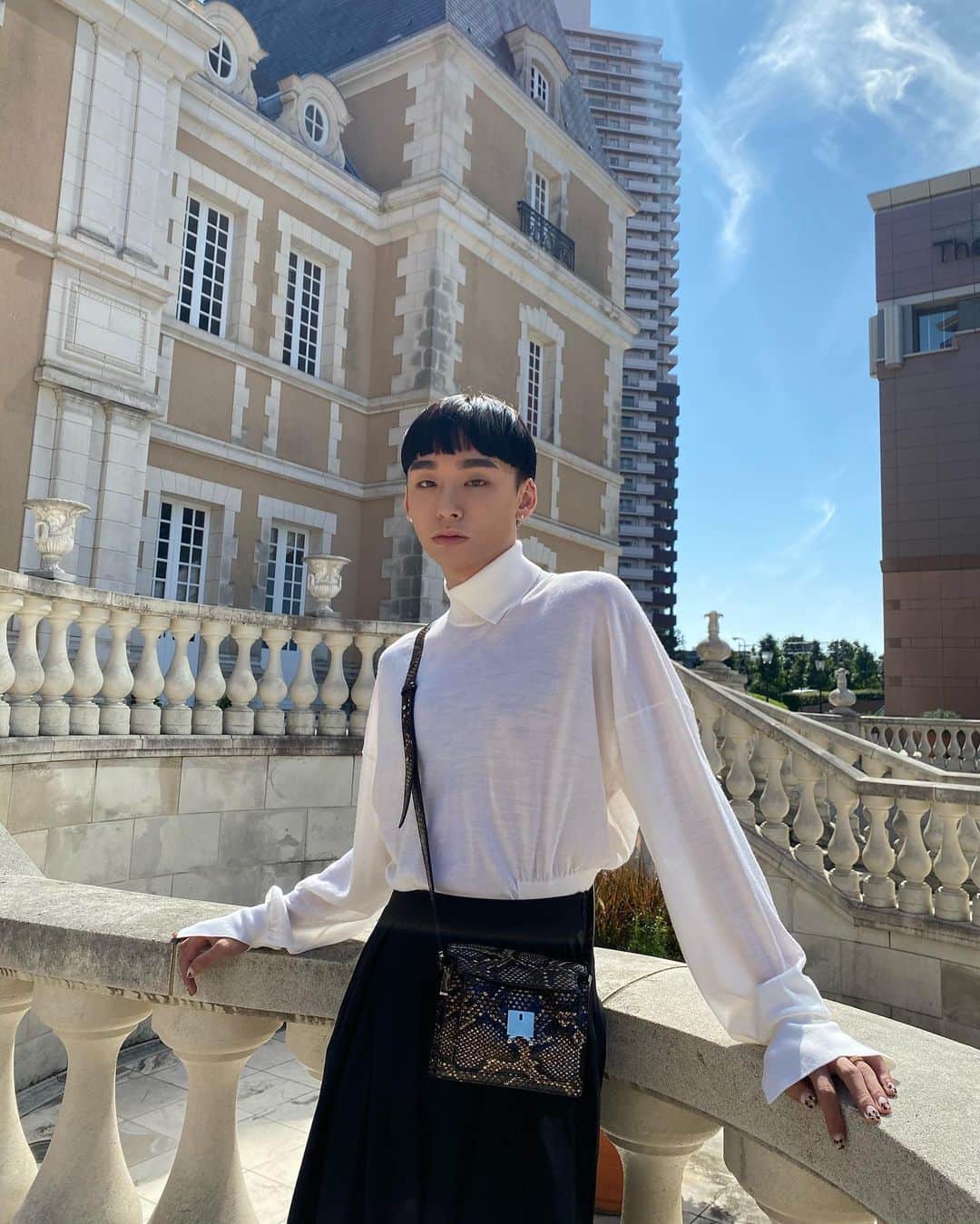 Noah（ノア）のインスタグラム：「My existence is my own identity That’s how fashion should be 🤍 #TaikiNoah#Farfetchworld#pr」