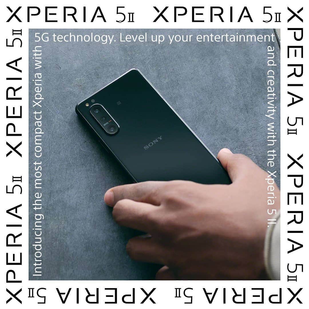 Sony Mobileさんのインスタグラム写真 - (Sony MobileInstagram)「The most compact Xperia boasting 5G technology, Xperia 5 II pushes entertainment and creativity to the limit.  #Xperia5II #Xperia #SonyXperia #Design #Creativity」10月8日 19時52分 - sonyxperia