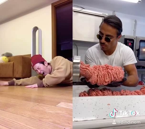 のインスタグラム：「틱톡대전에 참가한다 🔥 #틱톡 #tiktok #dindinem #고고씽 #saltbae @nusr_et」