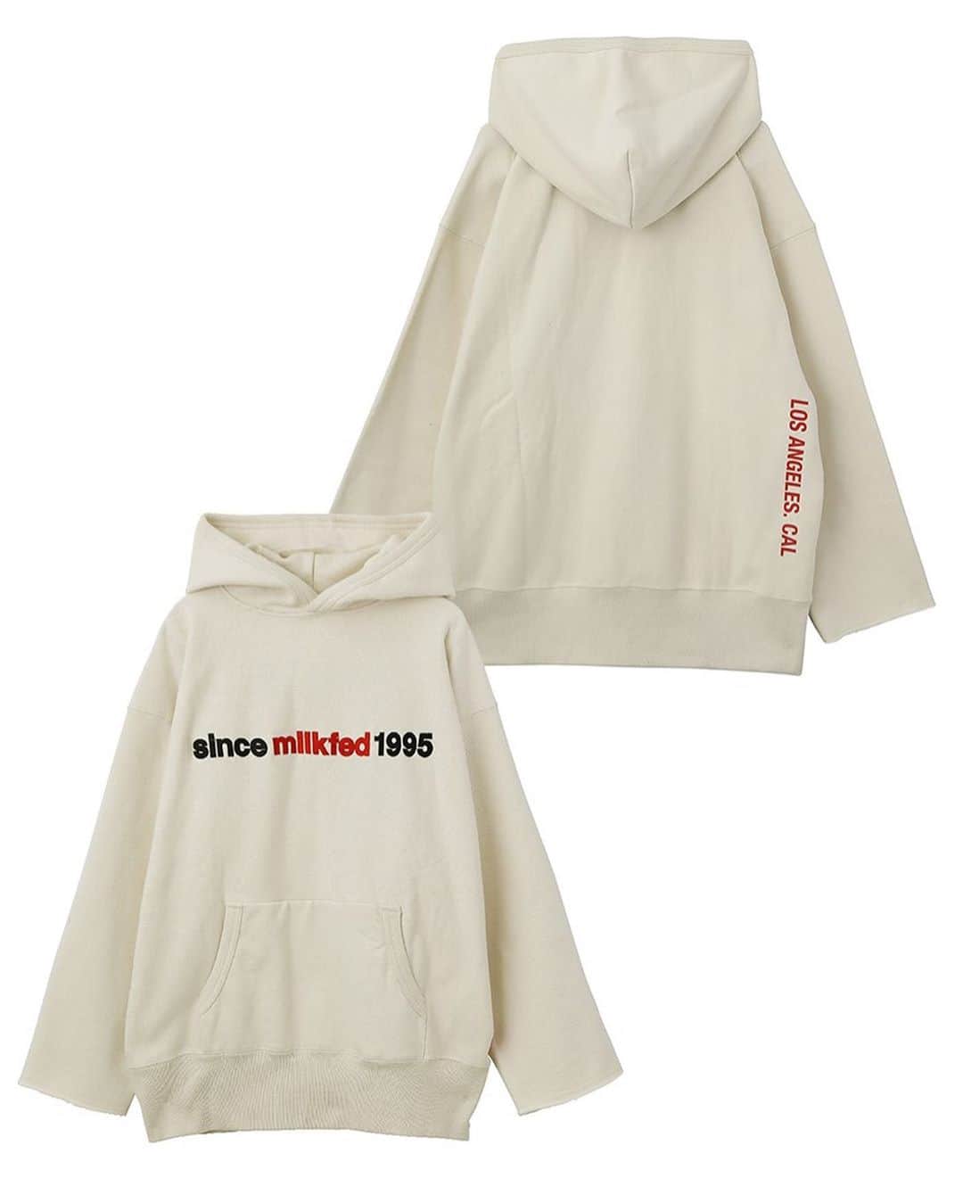MILKFED.さんのインスタグラム写真 - (MILKFED.Instagram)「＼EMBROIDERY LOGO HOODIE／﻿  袖口はカットオフし、 脇にマチがあったりと ヴィンテージ仕様のデザインが魅力♥️  画像をタップして商品詳細をチェック🏷✔︎ ﻿ ┈┈通販サイトはこちら┈┈﻿ ・Official online store calif﻿ ・ZOZOTOWN ﻿ 悩んだときはお気に入り登録！﻿ ┈┈┈┈┈┈┈┈┈┈┈┈┈﻿﻿ ﻿ #milkfed #milkfedjp﻿ #ミルクフェド ﻿ #ガーリーストリート」10月8日 21時03分 - milkfedjp