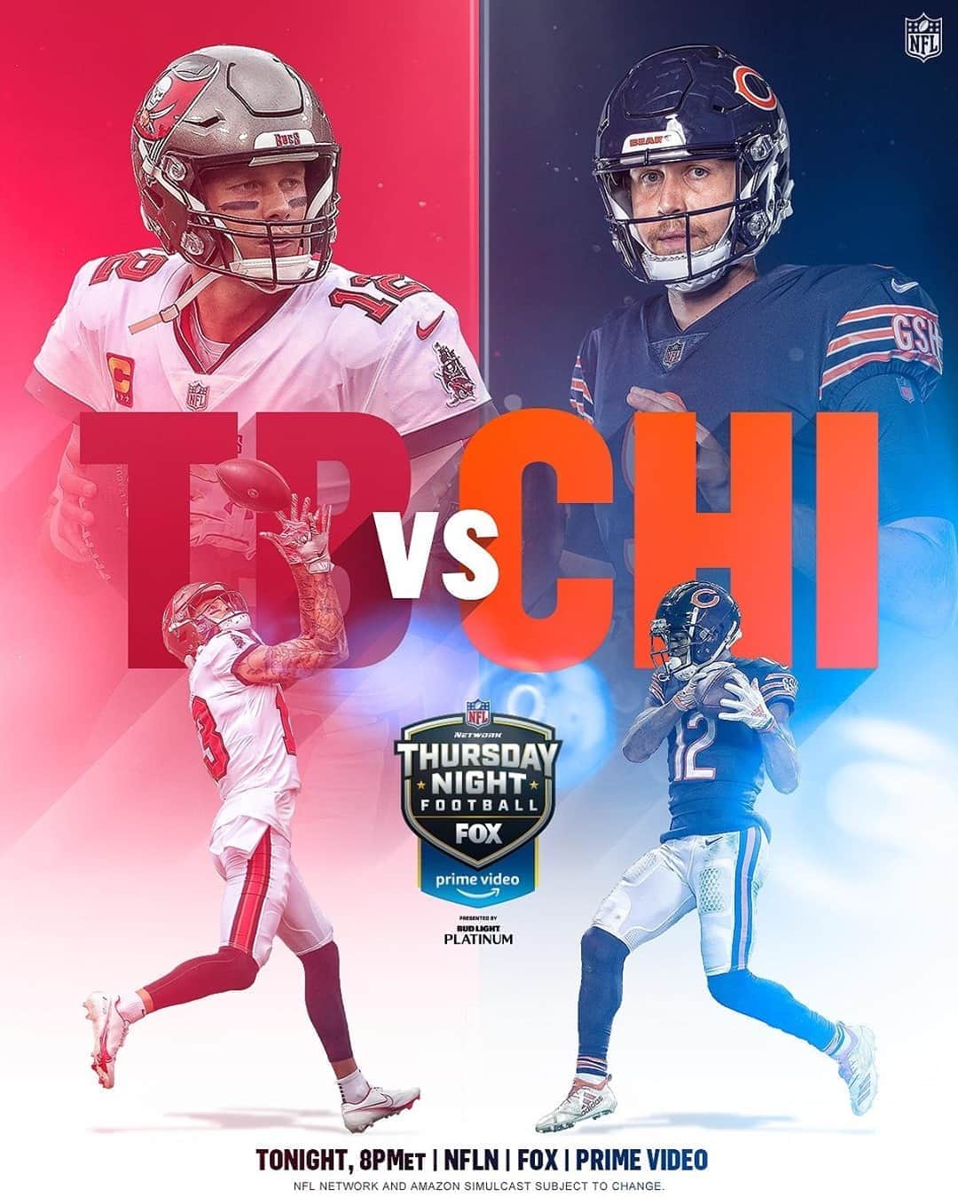 NFLさんのインスタグラム写真 - (NFLInstagram)「@tombrady & @nickfoles face off for the first time since SBLII. This time on #TNF!⁣ ⁣ 📺: #TBvsCHI — Tonight 8pm ET on NFLN/FOX/PRIME⁣ 📱: http://nfl.com/tnf」10月8日 21時30分 - nfl