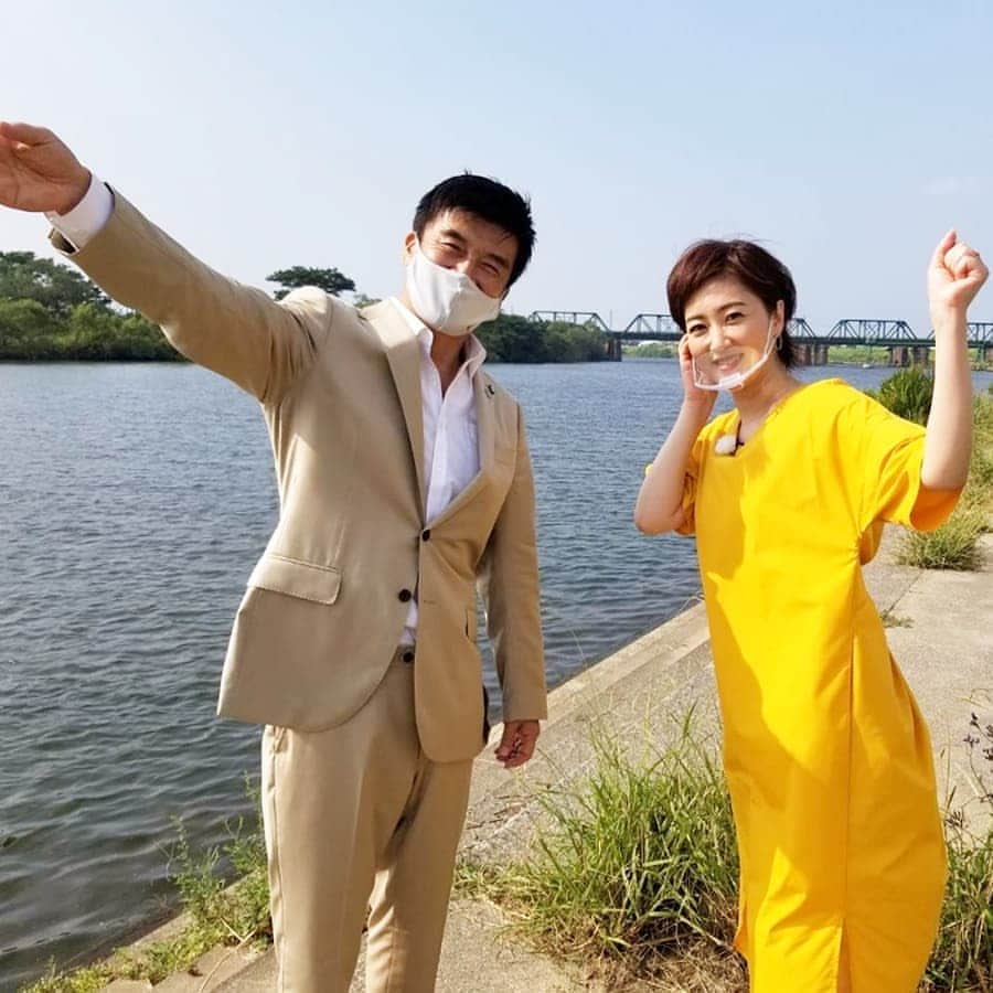 のインスタグラム：「福田市長、相変わらずパワフルでしたよ‼️  無人の中間駅に、ペッパーくんが現れるのも楽しみですね🤗✨  『池尻和佳子のトコワカ』スペシャル拡大版、土曜の朝、是非ご覧ください🍀」
