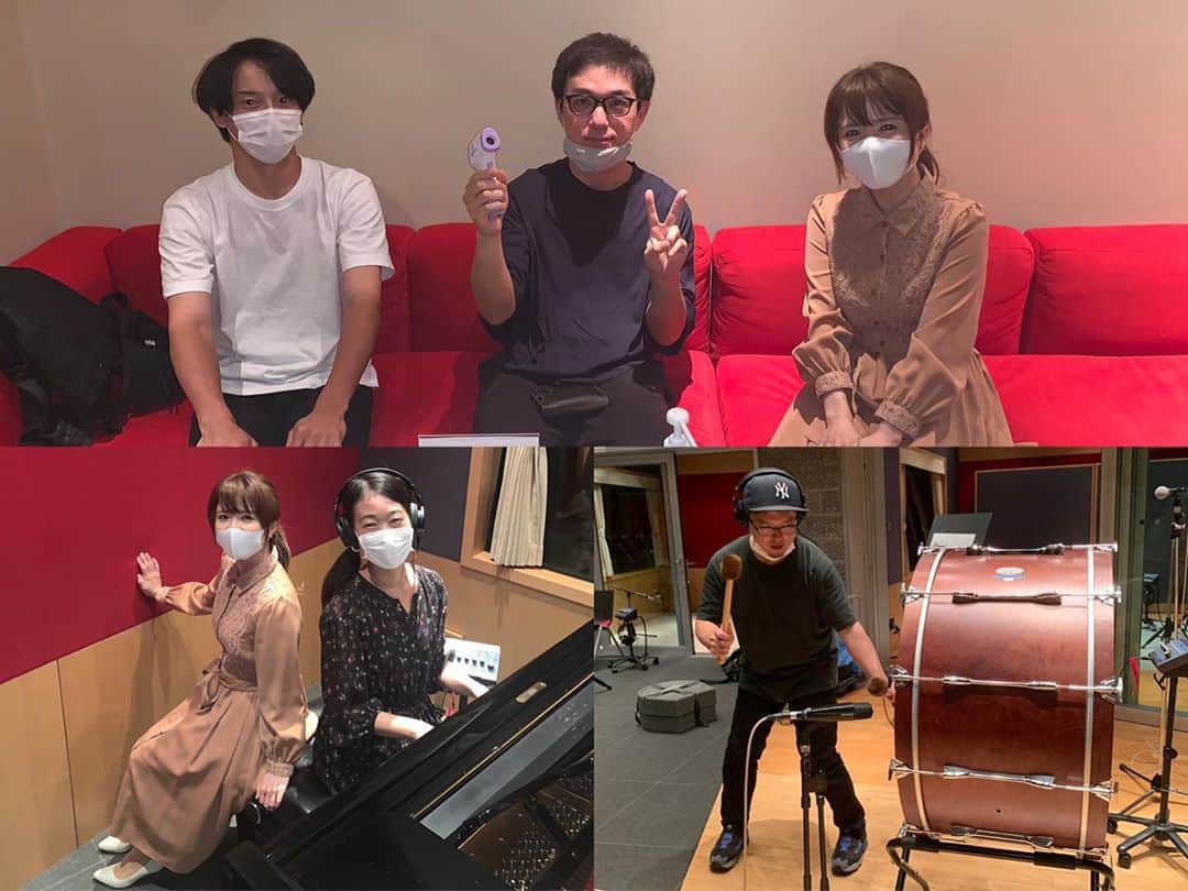 藤田麻衣子さんのインスタグラム写真 - (藤田麻衣子Instagram)「「きみのあした」 ピアノ、打楽器、ギター、ベースもレコーディングしました。大太鼓を叩かせてもらったら、すごい大きな音でした。」10月8日 21時39分 - fujitamaiko