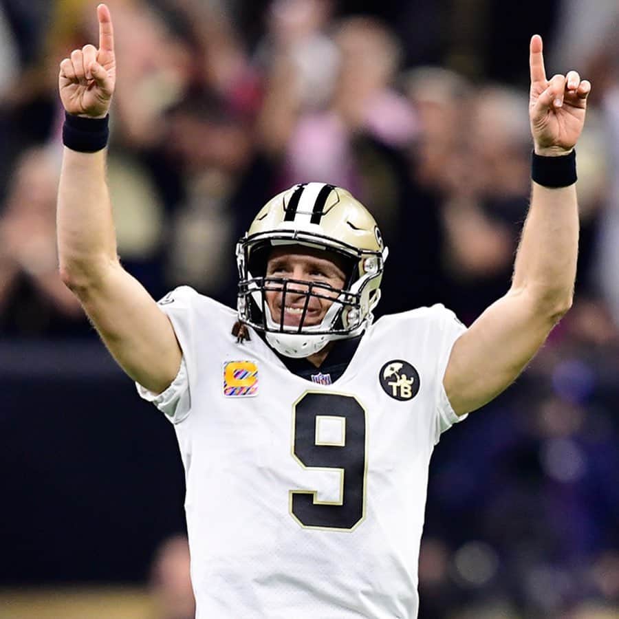 ニューオーリンズ・セインツさんのインスタグラム写真 - (ニューオーリンズ・セインツInstagram)「“WHAT A WAY TO DO IT!”  Two years ago today, @drewbrees made history ⚜️  📺: Saints vs Chargers (Monday/ESPN/7:15 pm CT)」10月8日 21時52分 - saints