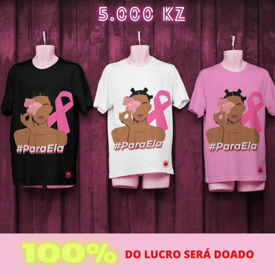 シャラム・ディニツさんのインスタグラム写真 - (シャラム・ディニツInstagram)「Campanha #ParaELA: 100% dos lucros das vendas destas T-shirts serão doadas ao Instituto Angolano de Controlo do Câncer para fins do tratamento do cancro da mama. Vamos partilhar e apoiar esta causa nobre pessoal🙏🏽💗.  Para mais informações contactar @mariachi_byflavord ou o WhatsApp +244948982542  Iban para os donativos: AO06 0040 0000 4312 8509 1018 2  #ParaELA 🇦🇴  #ad」10月8日 22時00分 - sharamdiniz