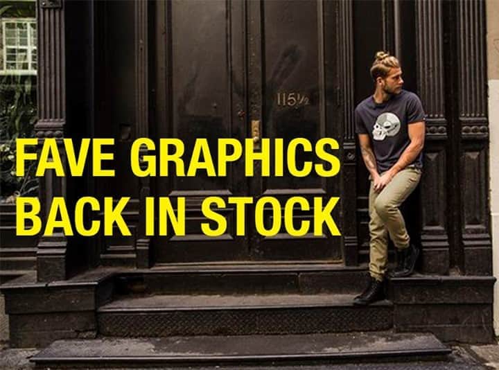 ブルックリンインダストリーズのインスタグラム：「GRAPHIC RELOAD & SITE WIDE SALE 🙌  Use code FALLSAVINGS at checkout to save.」