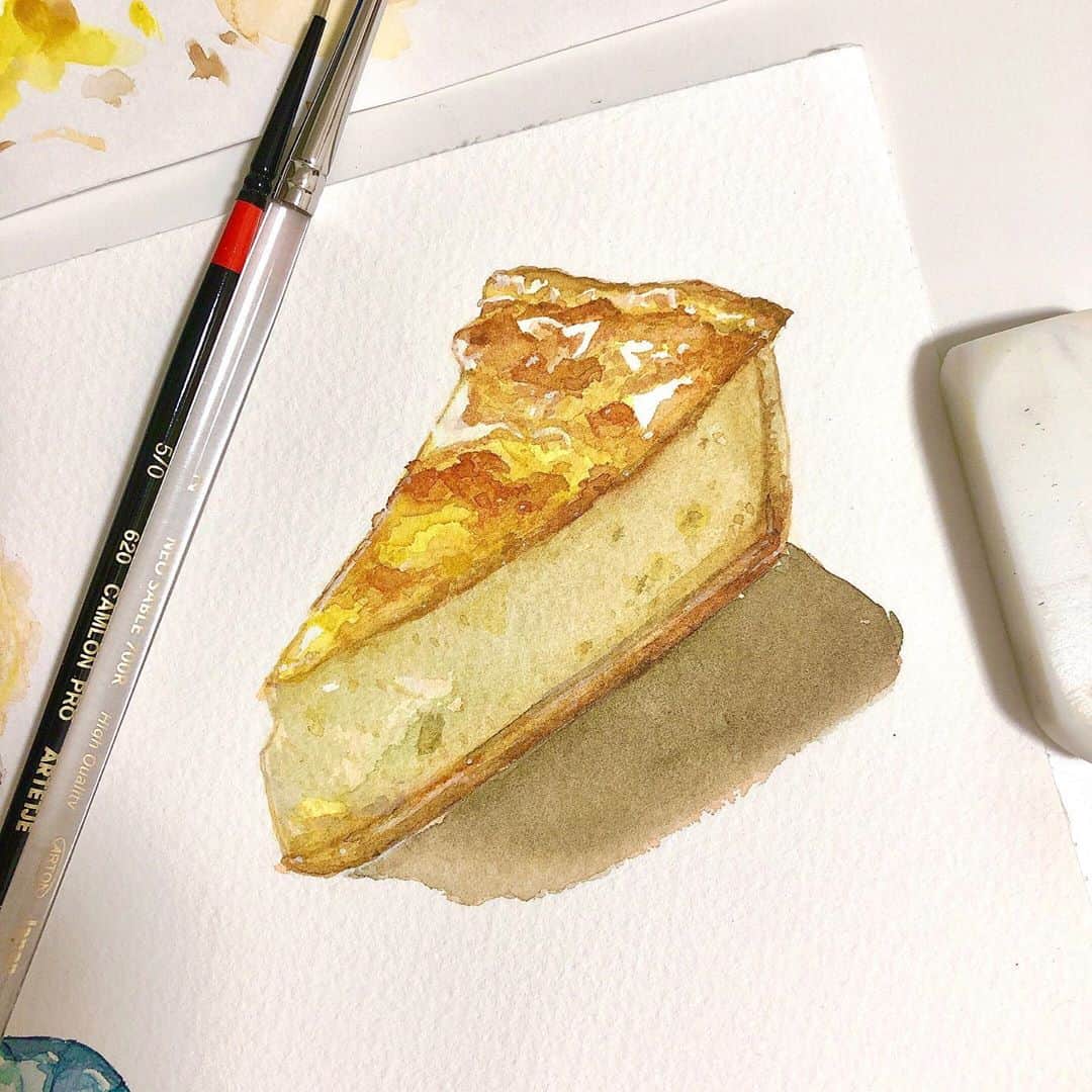 茶叶小果さんのインスタグラム写真 - (茶叶小果Instagram)「🧀絵を描いた」10月8日 22時59分 - chayexiaoguo