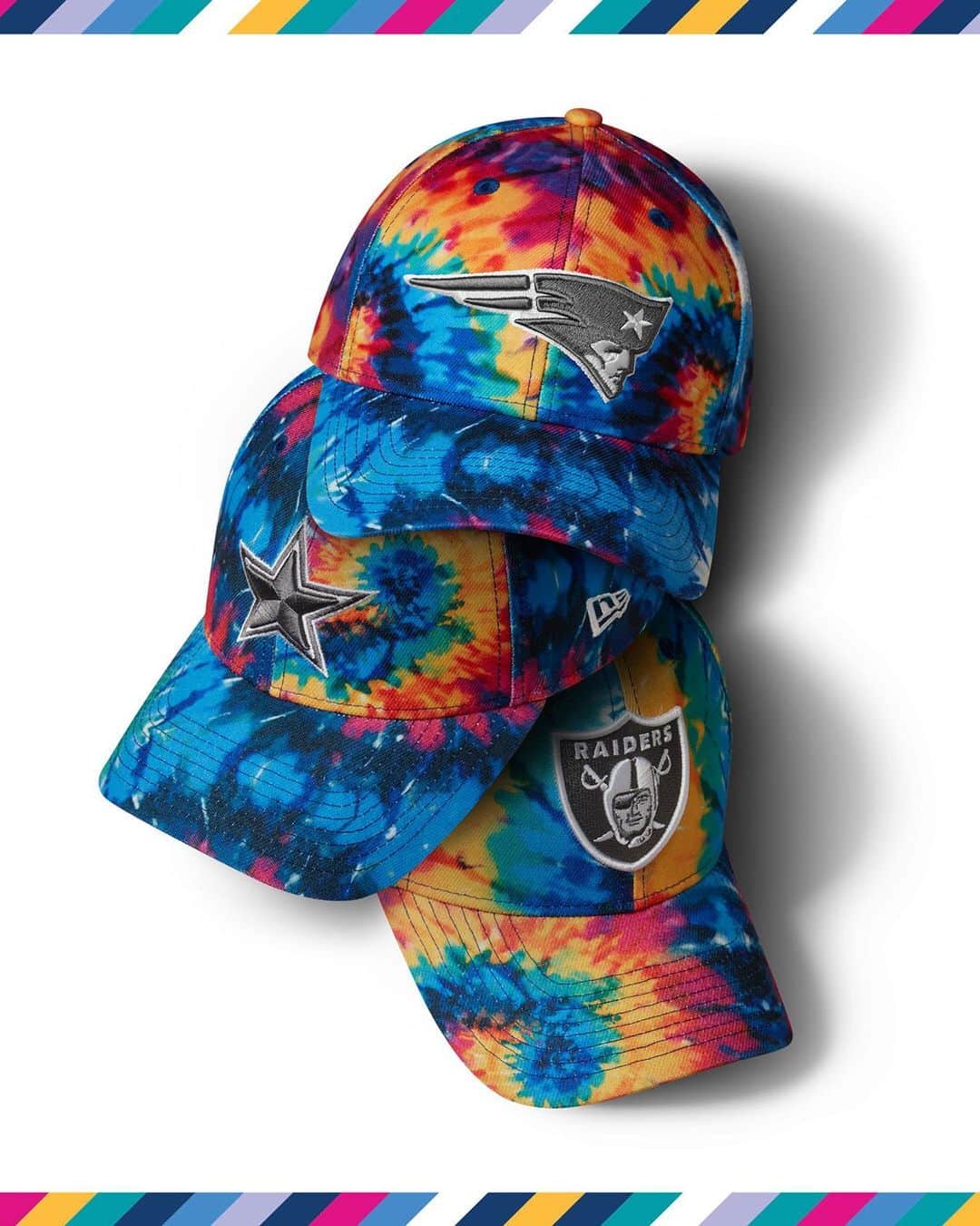 ニューエラ・キャップのインスタグラム：「The 2020 NFL Crucial Catch Collection is available now at neweracap.com! . Link in bio to shop .   The NFL and New Era are supporting the American Cancer Society* in its fight against cancer. Please visit NFL.COM/CRUCIALCATCH to learn more. *ACS does not endorse any product.」