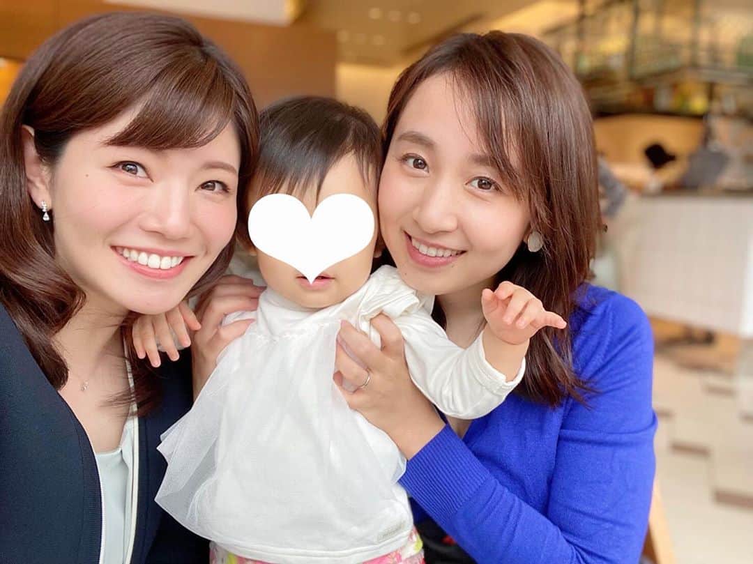 小野恵美のインスタグラム：「あさみちゃん♡ 楽しくて時間があっという間だったよ😆  娘のことも可愛がってくれてありがとう🥰❣️また会えるのを楽しみにしてる✨  #ランチ #女の子ママ #女の子ベビー #フリーアナウンサー」